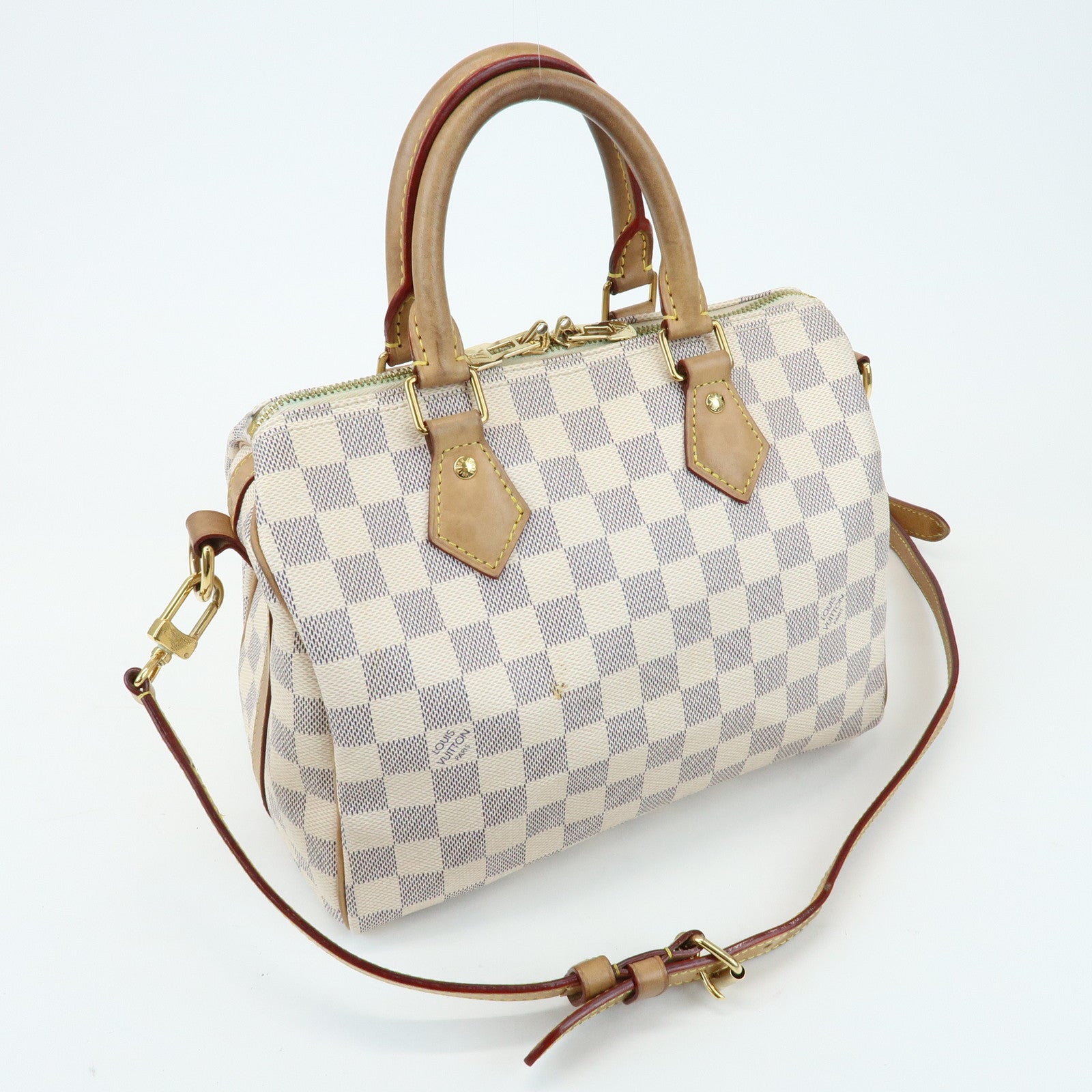 Louis Vuitton Damier Azur Speedy Bandouliere 25 Boston Bag N40608