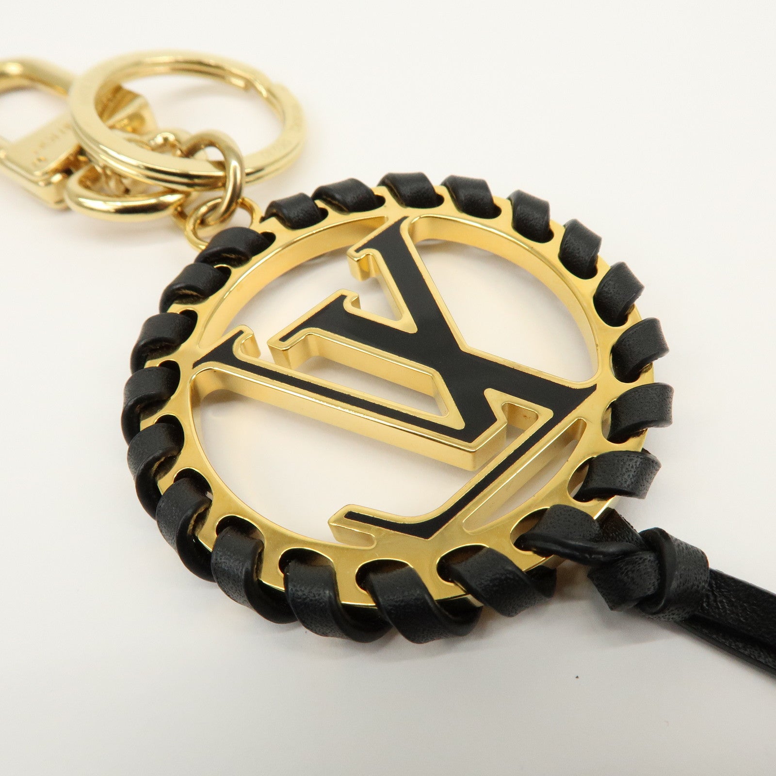 Louis Vuitton Porte Cles Very LV Circle Bag Charm Black M63082