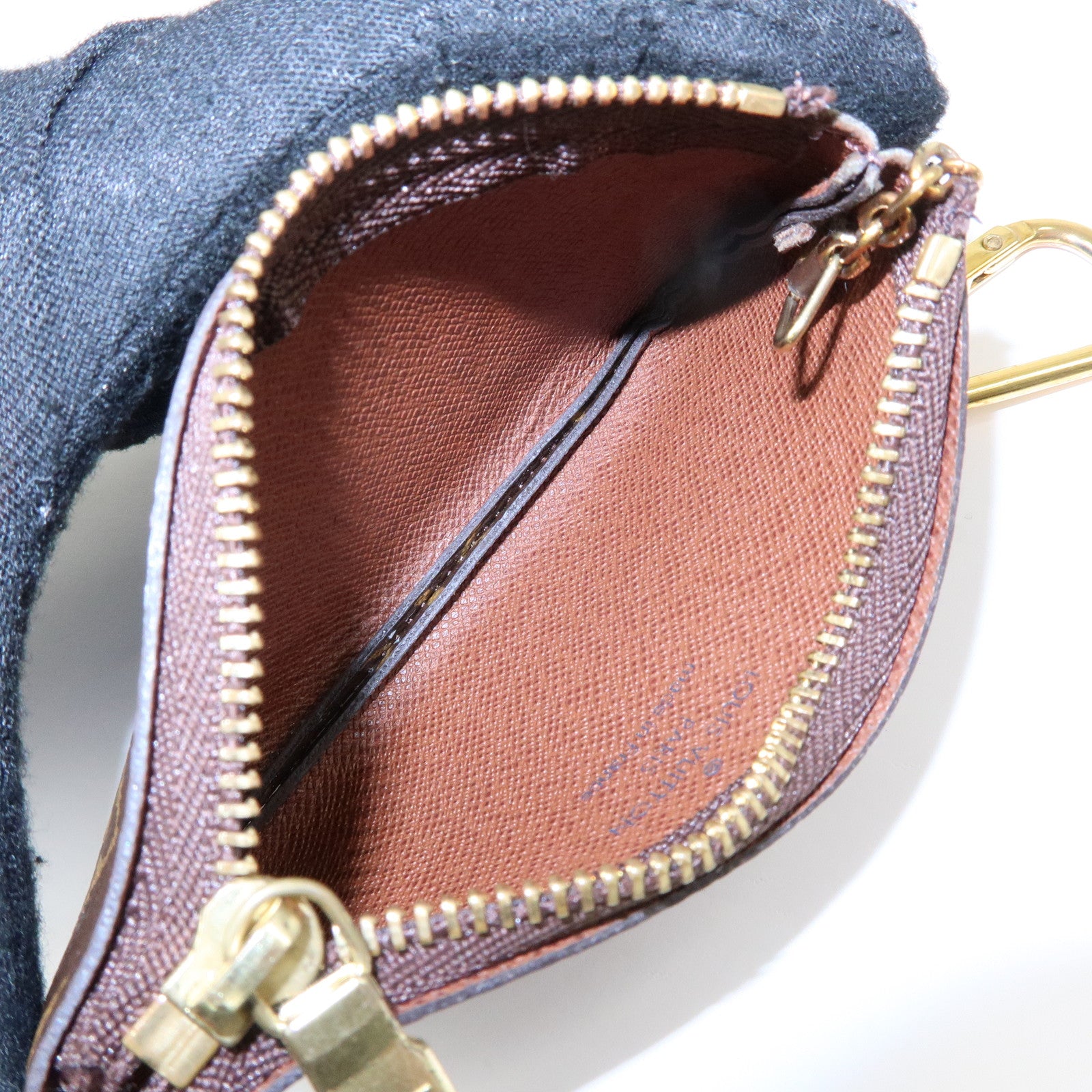 Louis Vuitton Monogram Pochette Cles Coin Case Key Case M62650