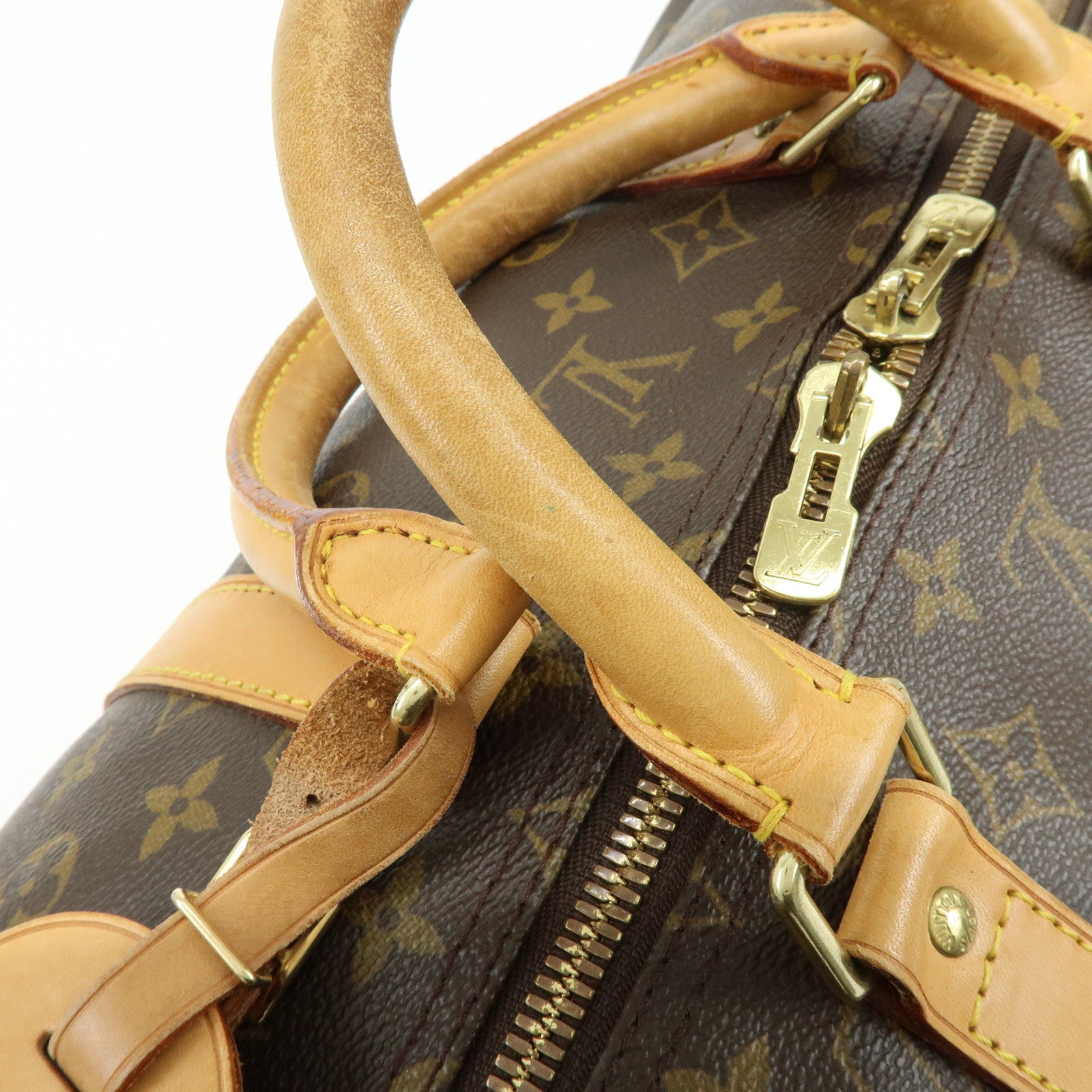 Louis Vuitton Monogram Keep All Bandouliere 50 Boston Bag M41416