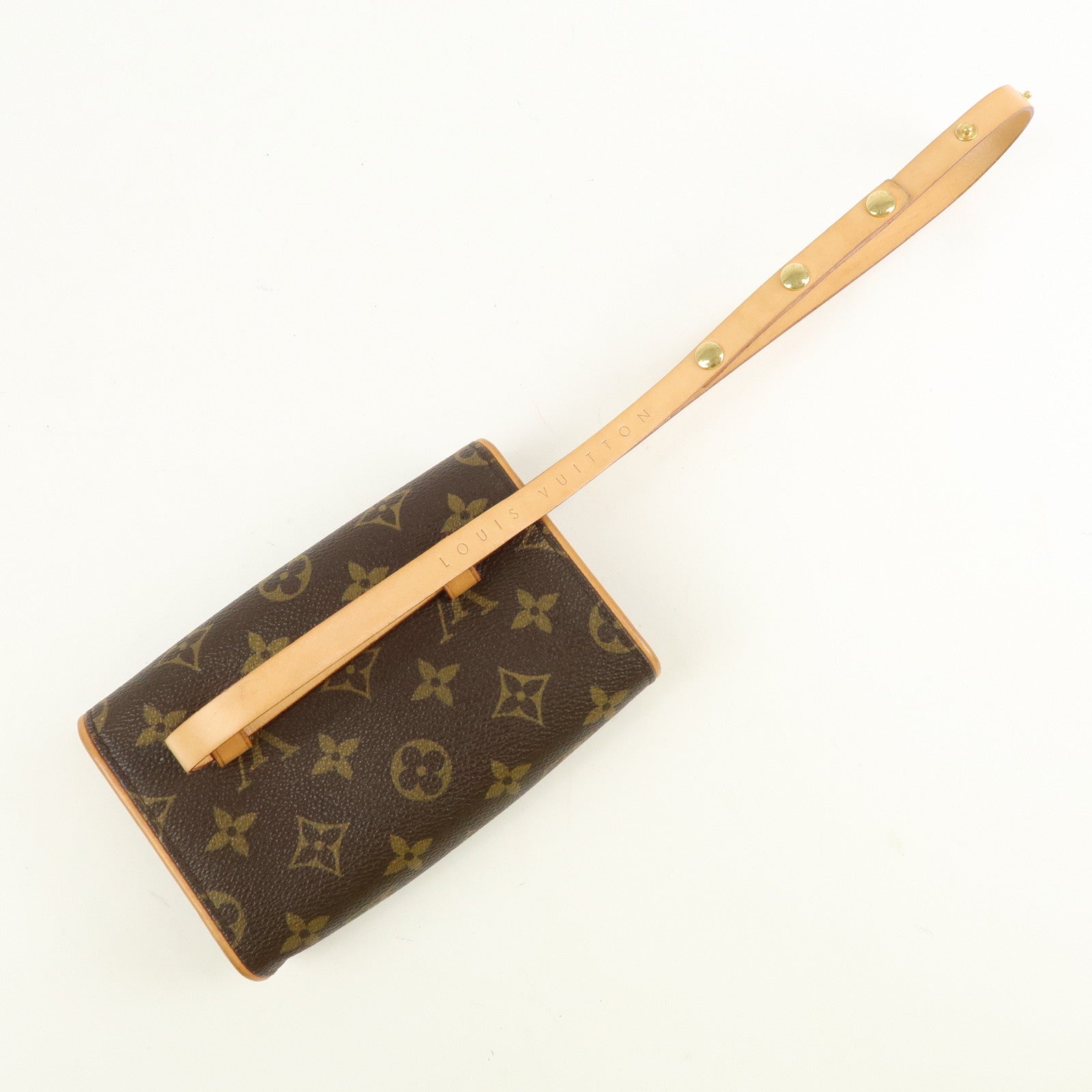 Louis Vuitton Monogram Pochette Florentine Waist Bag Belt XS M51855 Used
