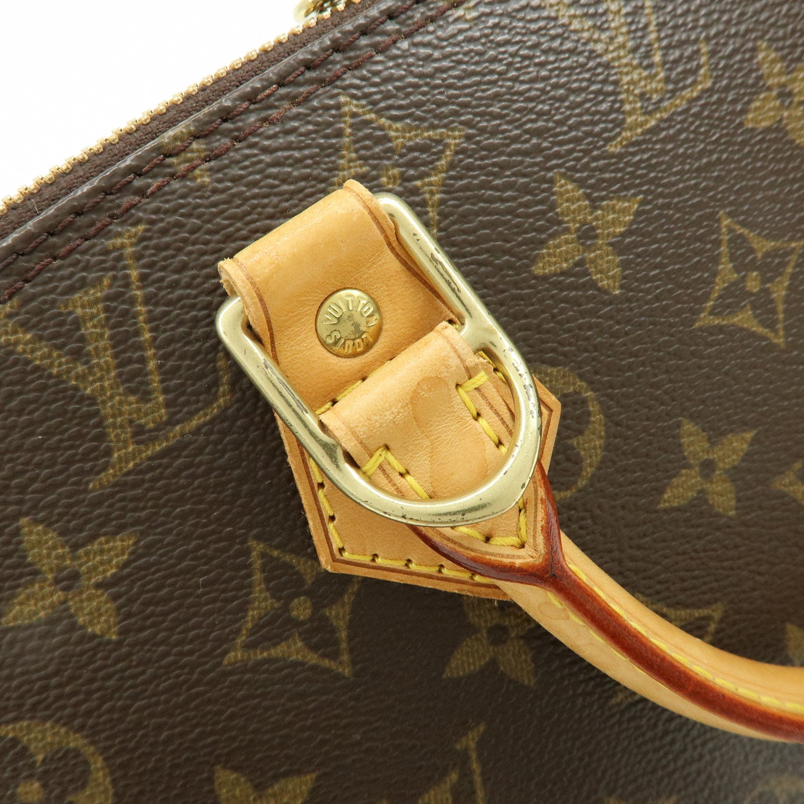 Louis Vuitton Monogram Alma Hand Bag Brown M51130