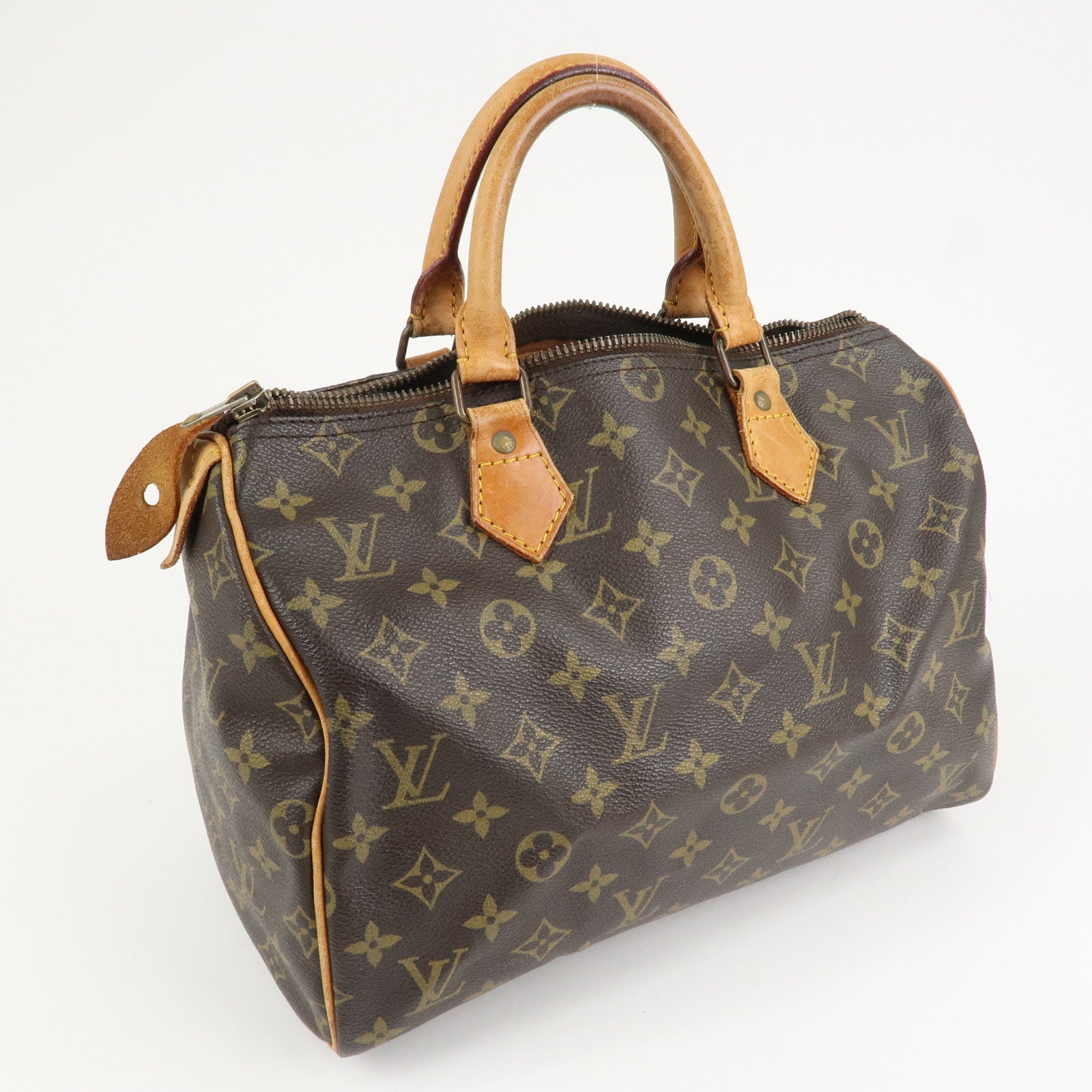 Louis Vuitton Monogram Speedy 30 Hand Bag Boston Bag M41526 Used
