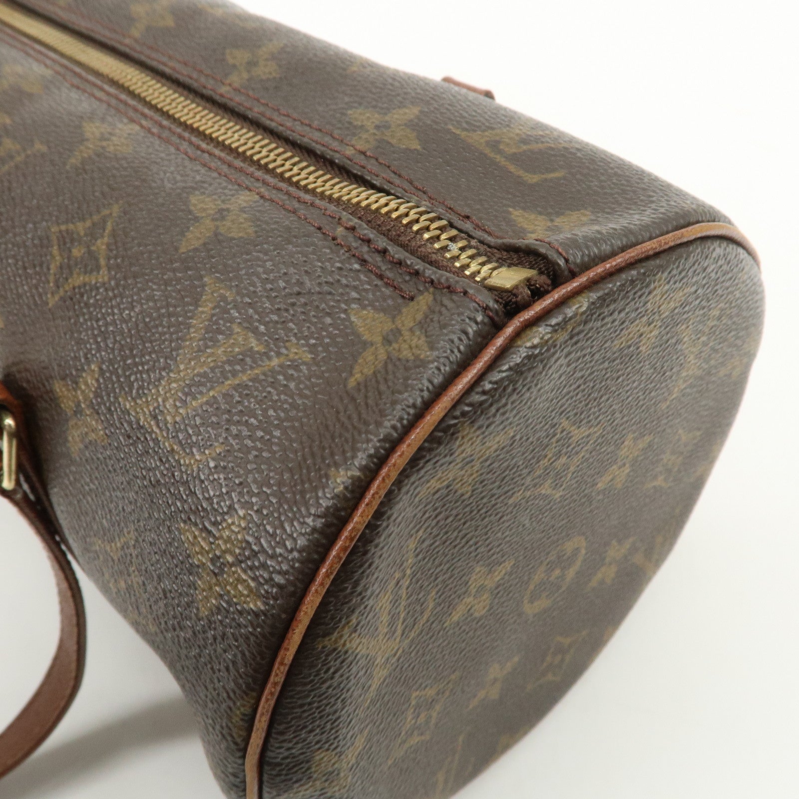 Louis Vuitton Monogram Papillon 30 Old Style Hand Bag Brown M51365