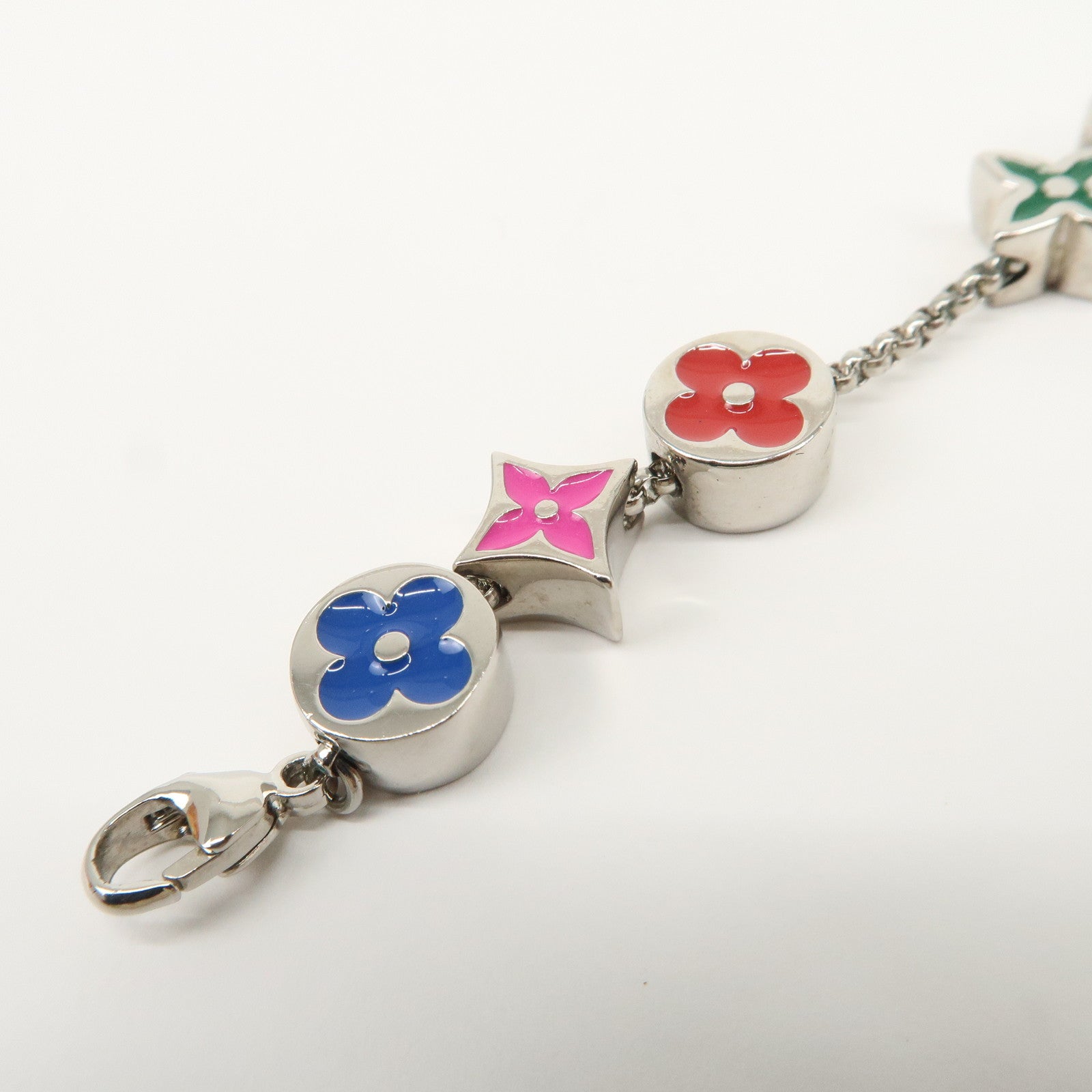 Louis Vuitton Monogram Party Bracelet Multicolor Silver M1545
