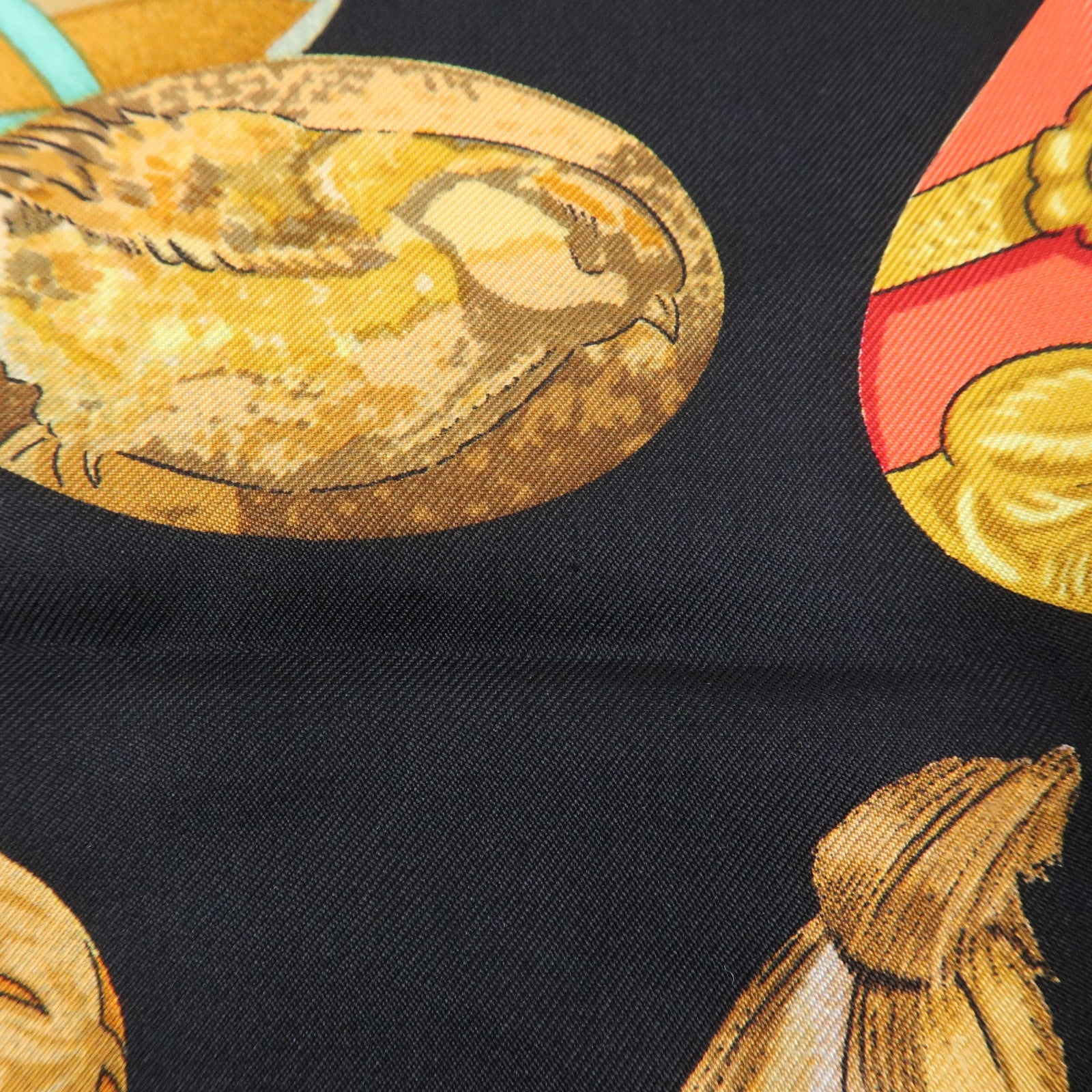 HERMES Carre 90 Silk 100% Scarf COUVEE D HERMES Black