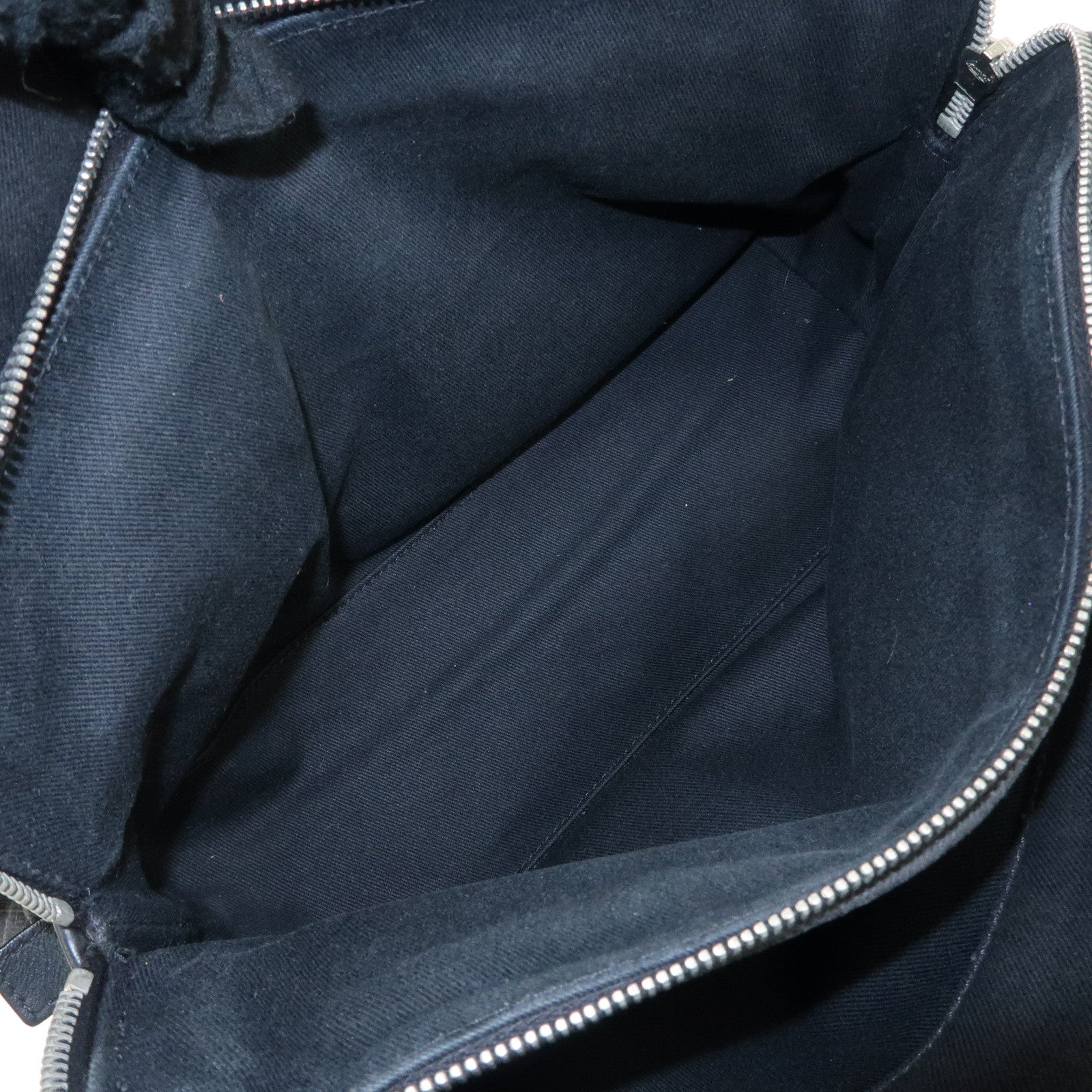 CHANEL Camelia Denim Chain Shoulder Bag Black A66903 Used