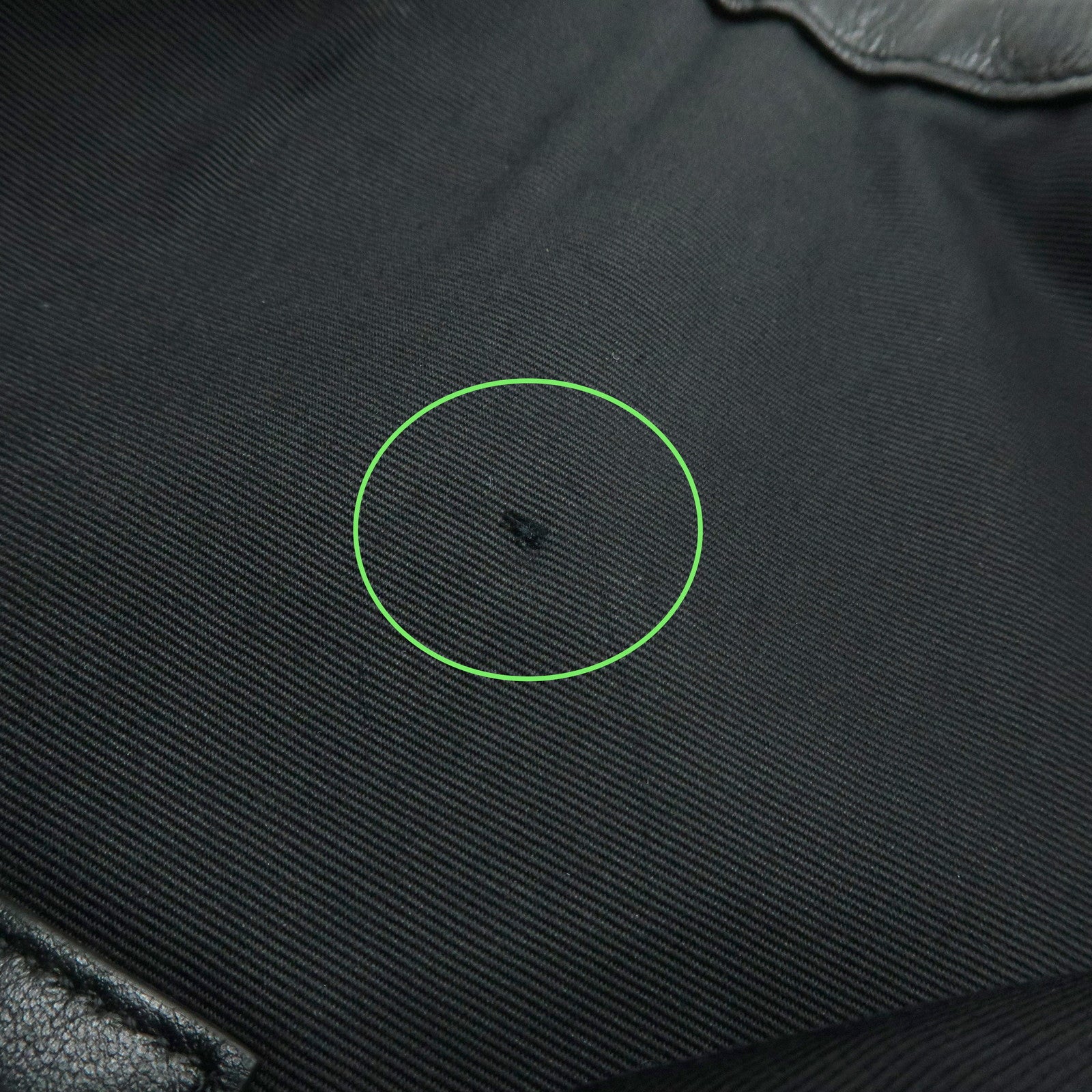 SAINT LAURENT PARIS Canvas Leather Clutch Bag Pouch Black