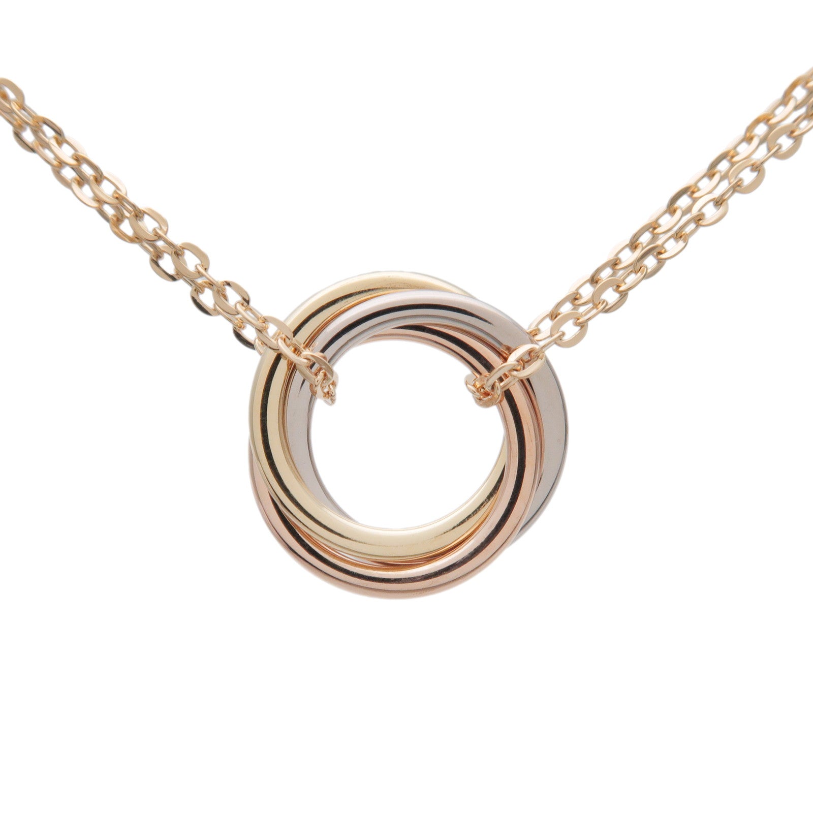 Cartier Sweet Trinity K18 750YG/WG/PG Necklace