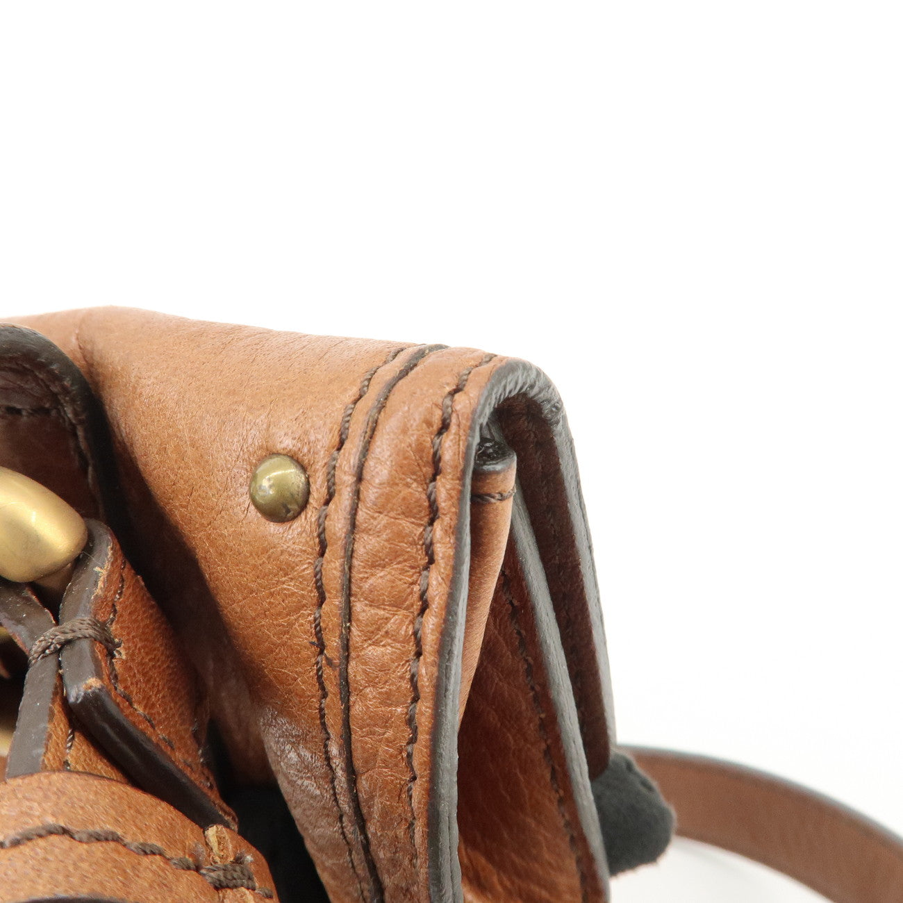 Chloe Paddington Belt Waist Bag Brown Gold