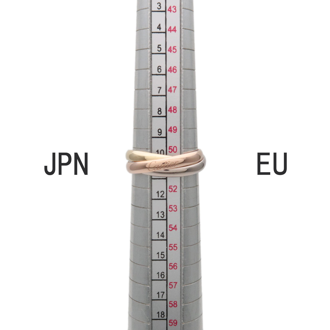 Cartier Trinity Ring SM K18 750YG/WG/PG #50 US5.5 EU50 HK12