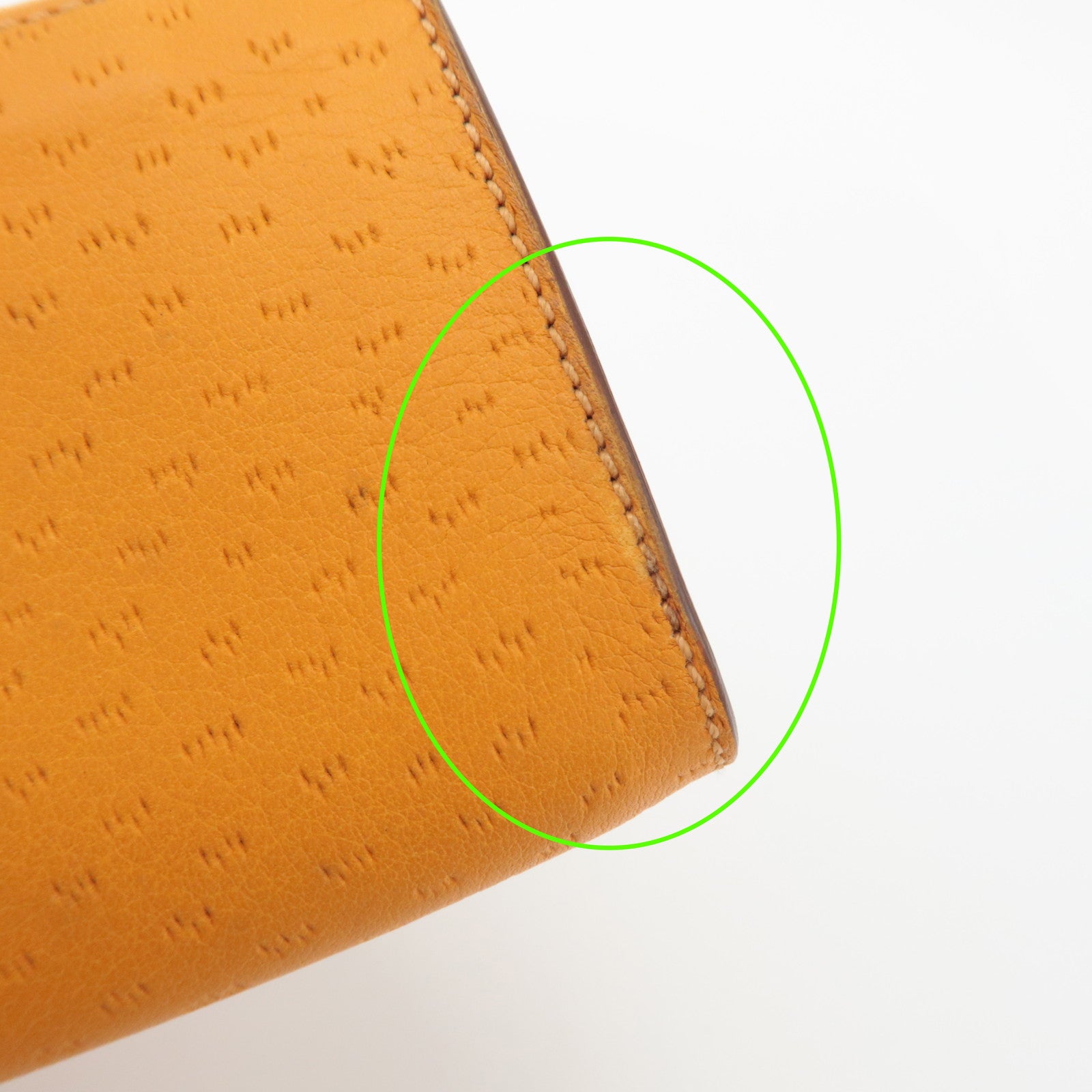 Ferragamo Gancini Leather Coin Case Coin Purse Key Case Orange