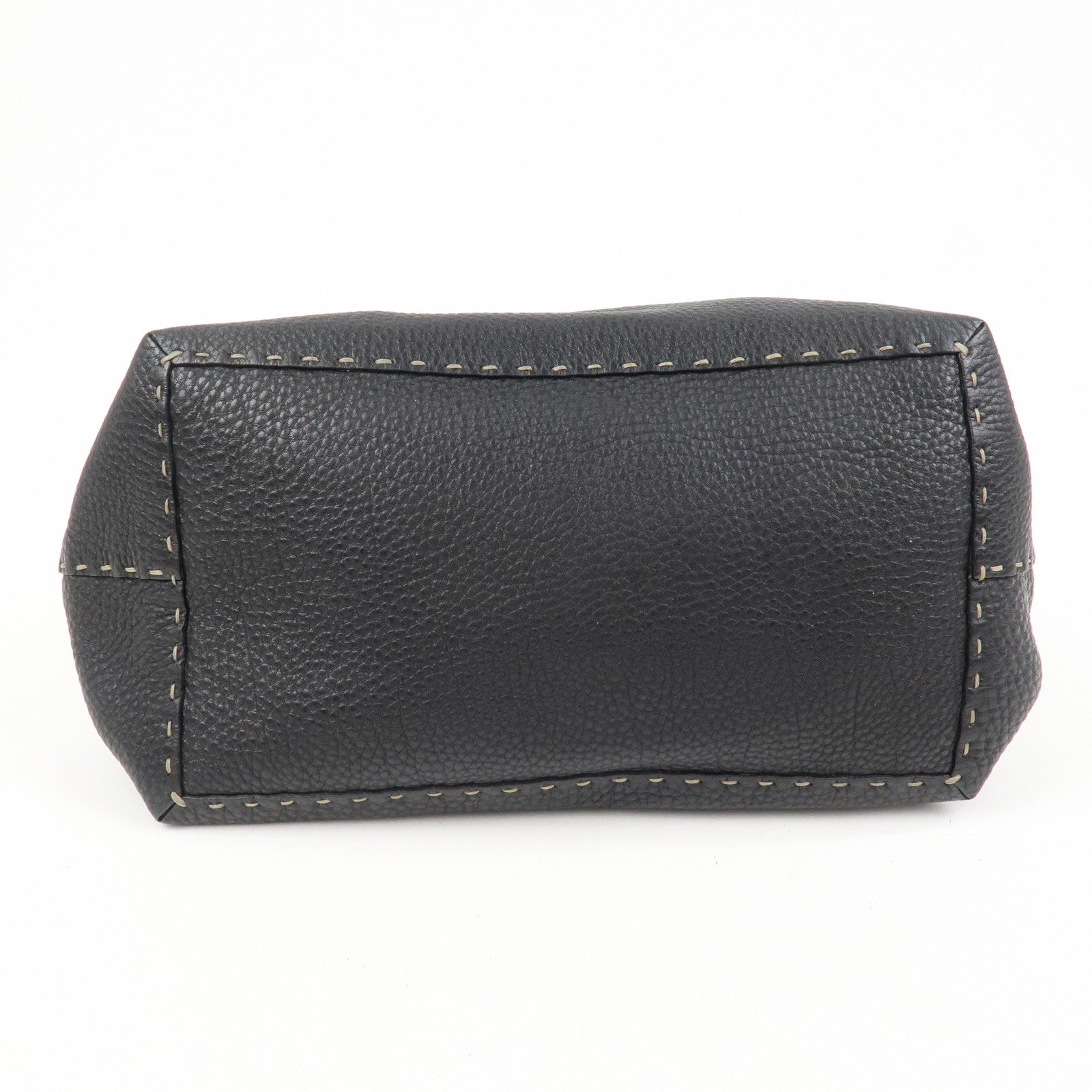 FENDI Seleria Doctor's Bag Hand Bag Black 8BN075