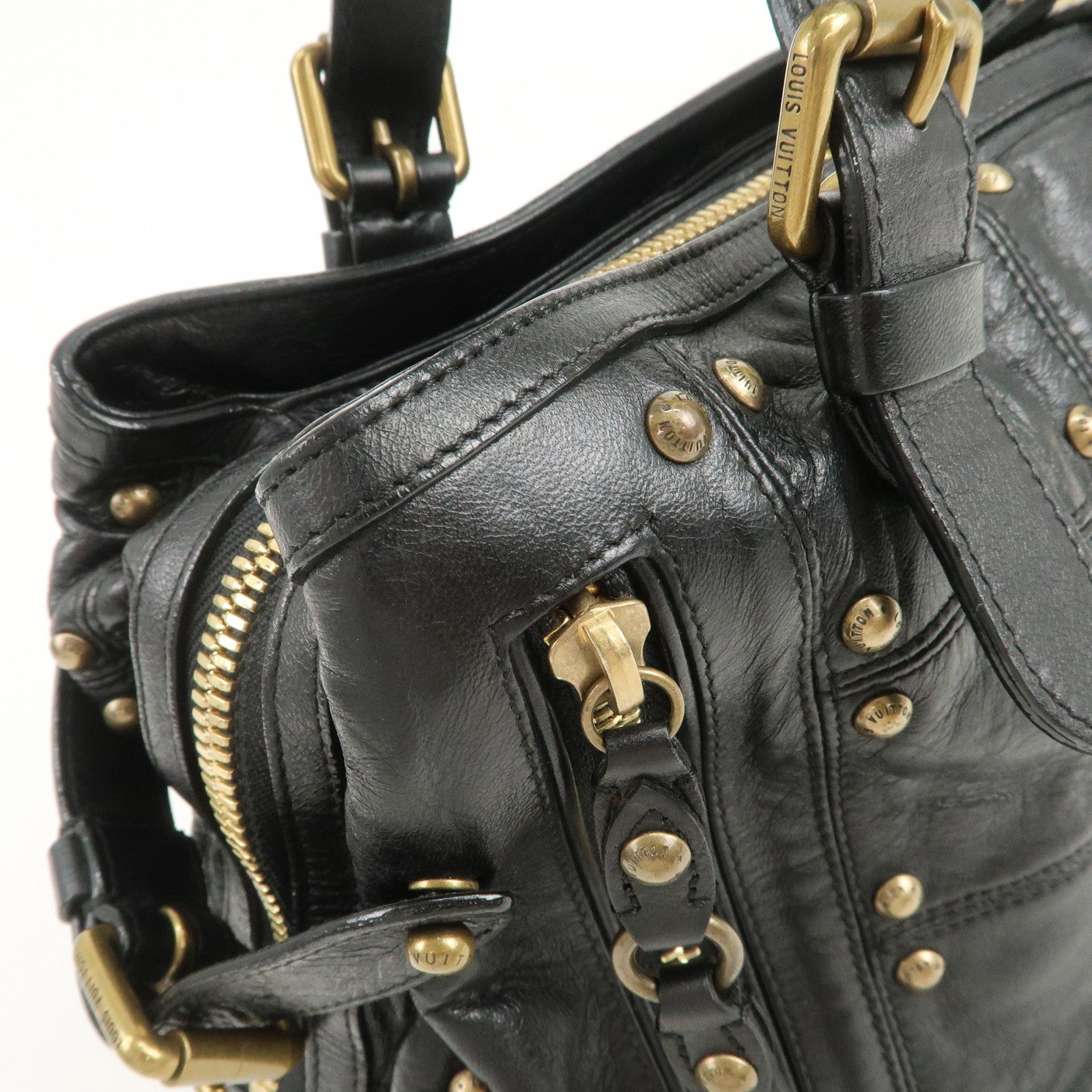 Louis Vuitton Cruise Line Rivet Shoulder Bag Noir Black M95346