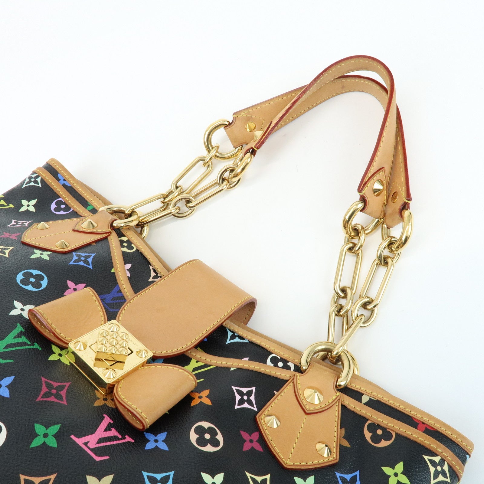 Louis Vuitton Monogram Multicolor Annie MM Shoulder Bag Noir M40308