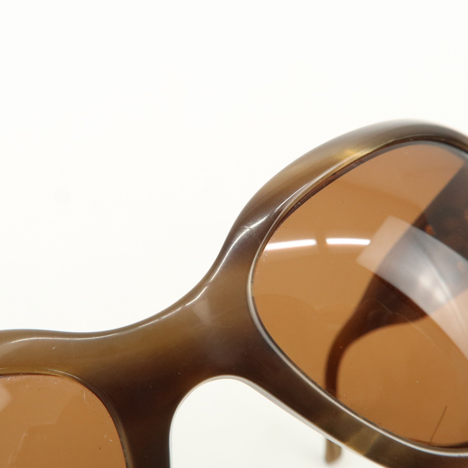 CHANEL Plastic Sunglasses Brown 5102 c.871/73 54□17 135