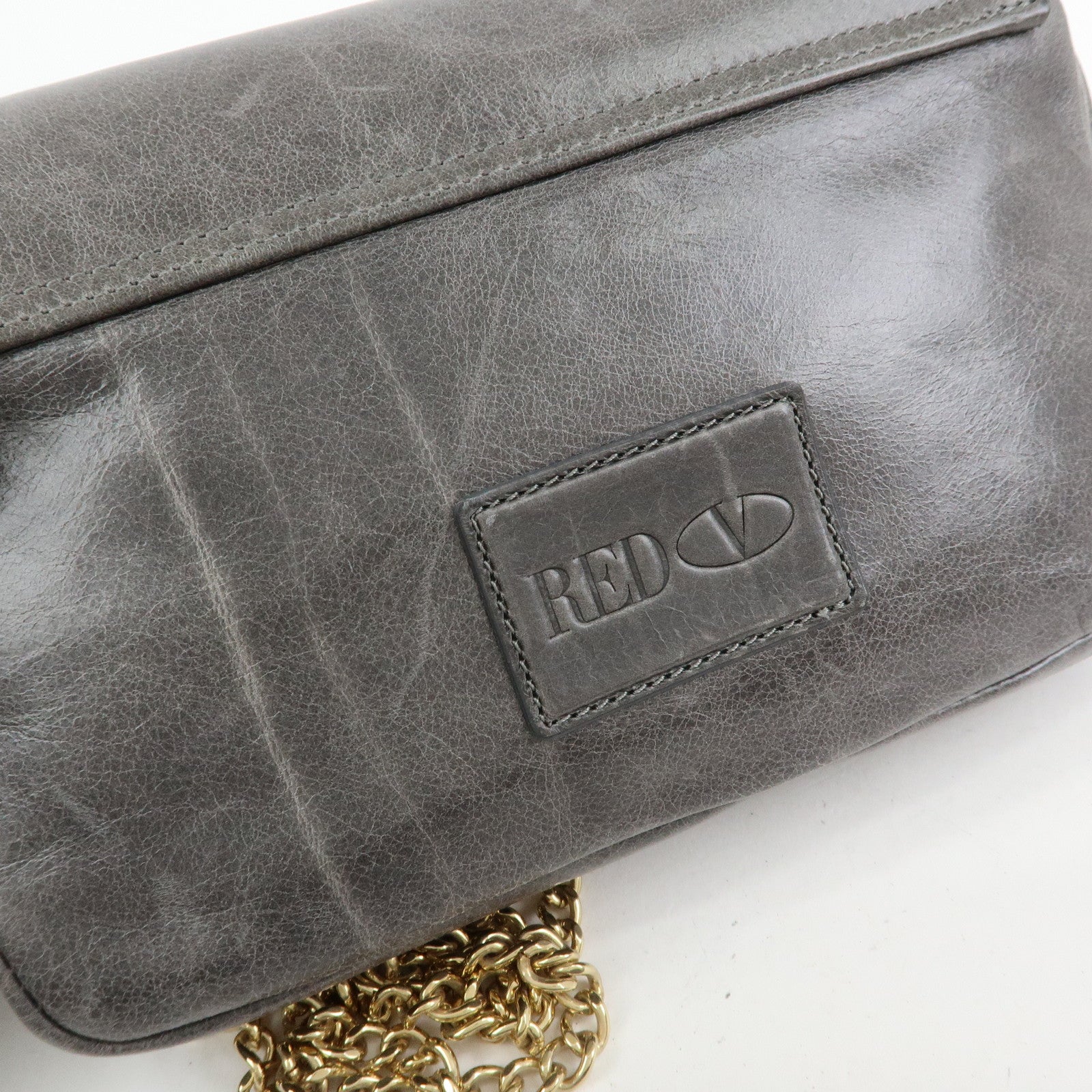 VALENTINO RED Valentino 2Way Bag Chain Shoulder Bag Hand Bag Gray
