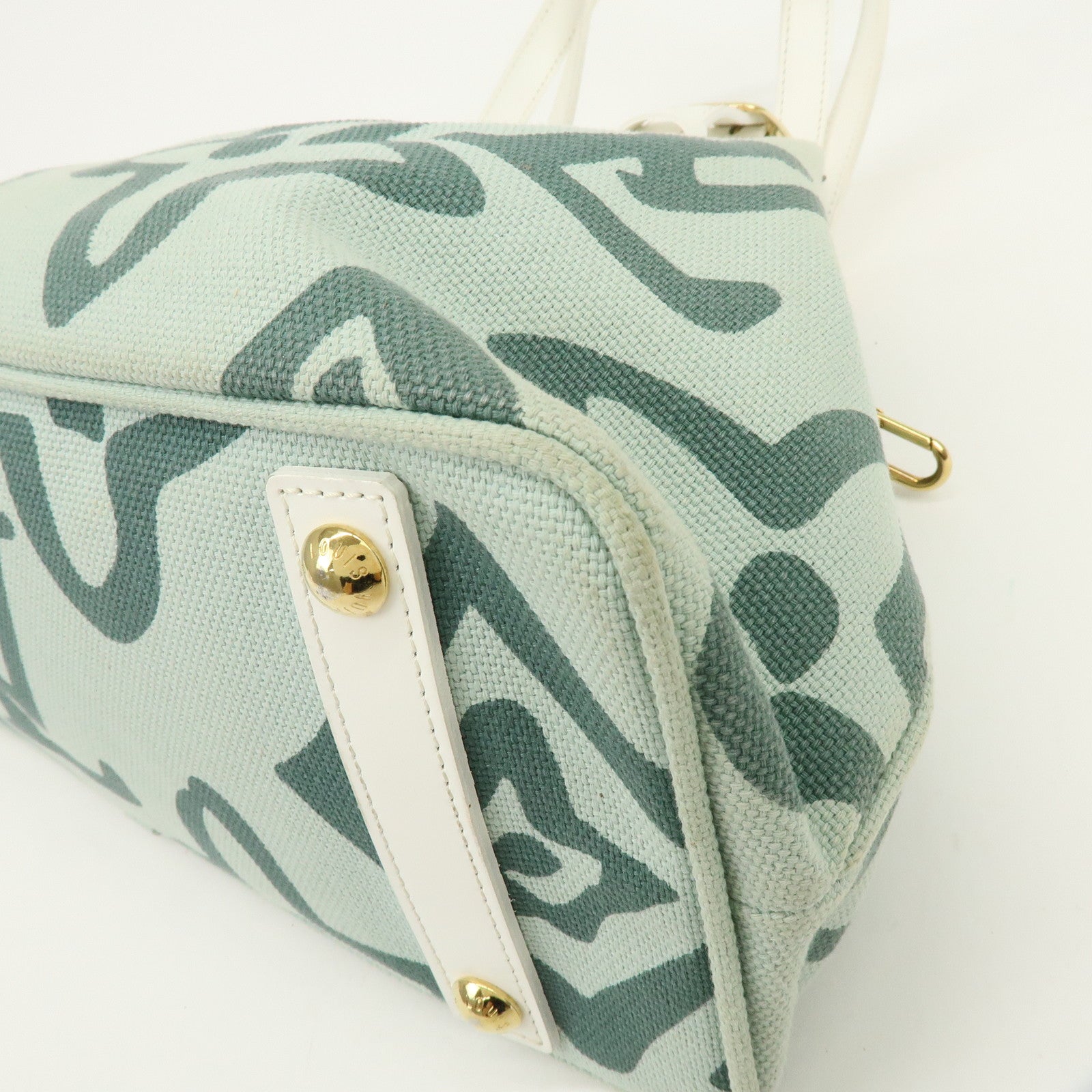 Louis Vuitton Cruise Line Tahitienne PM Canvas Tote Bag Mint M95678