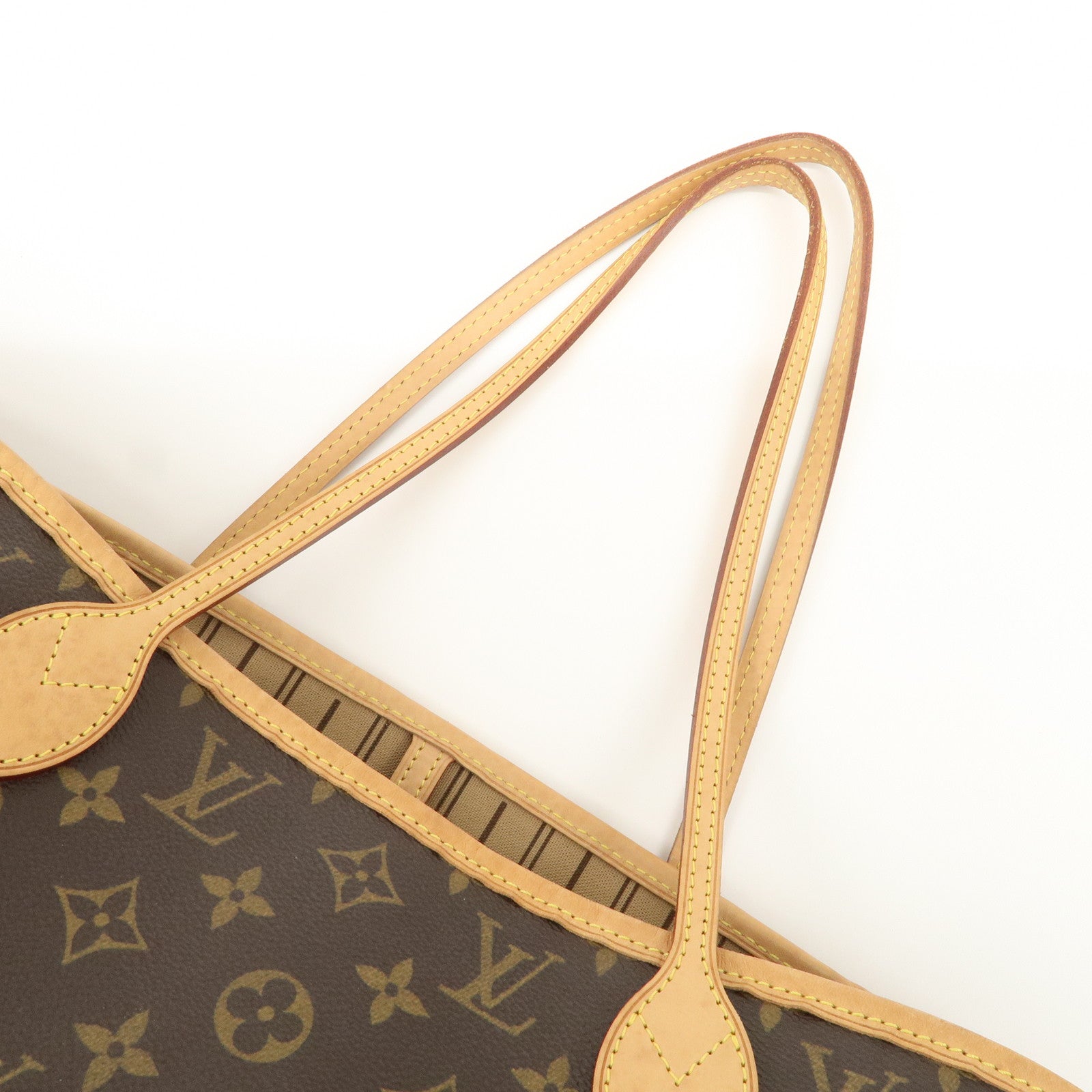 Louis Vuitton Monogram Neverfull MM Tote Bag Brown M40156 Used