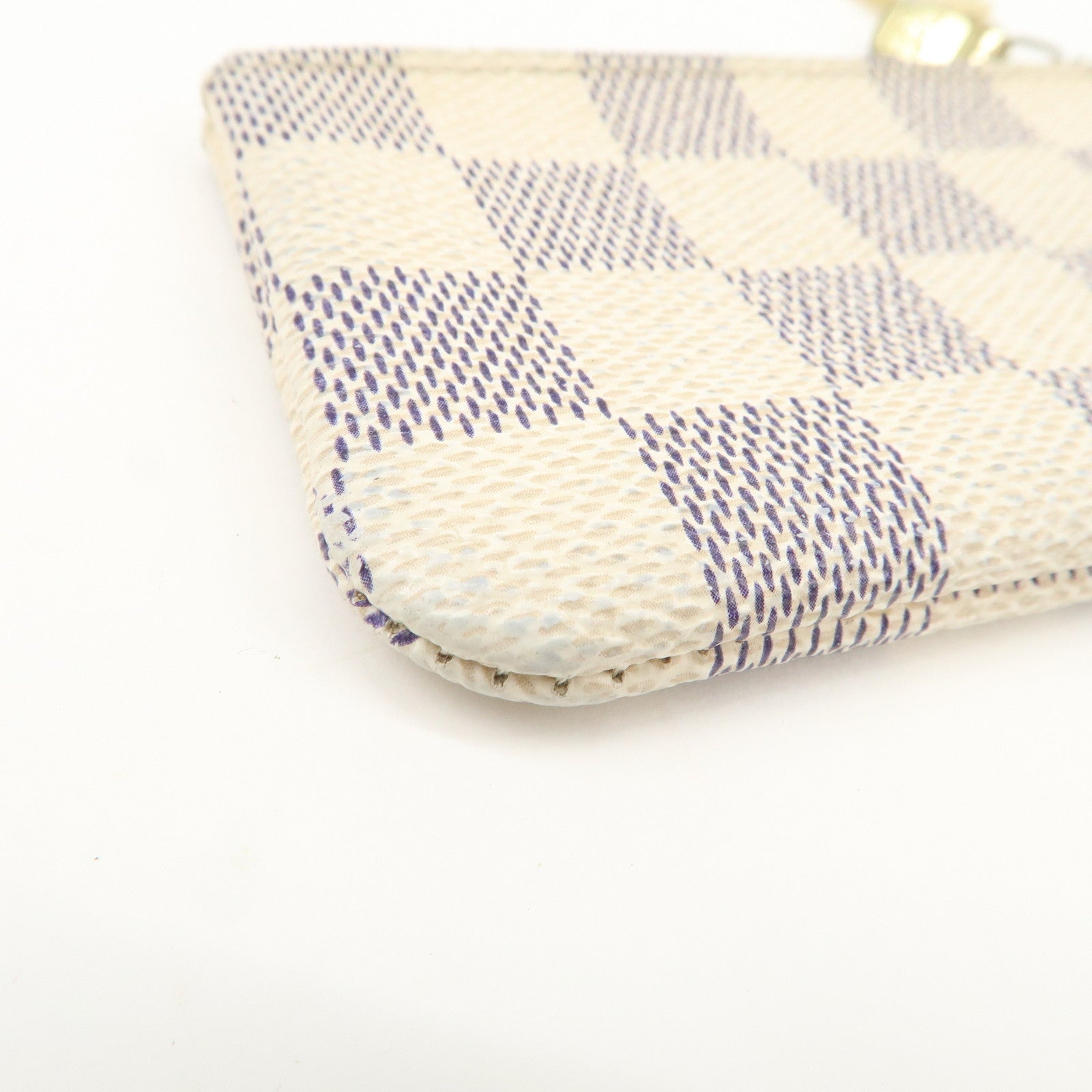 Louis Vuitton Damier Azur Pochette Cles Coin Case N62659