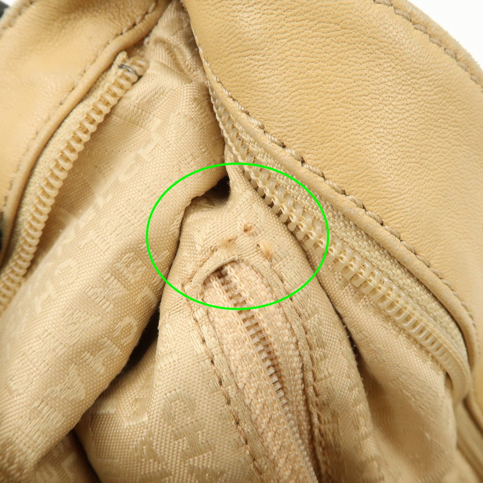 CHANEL Matelasse Lamb Skin Chain Shoulder Bag Beige A29285 Used