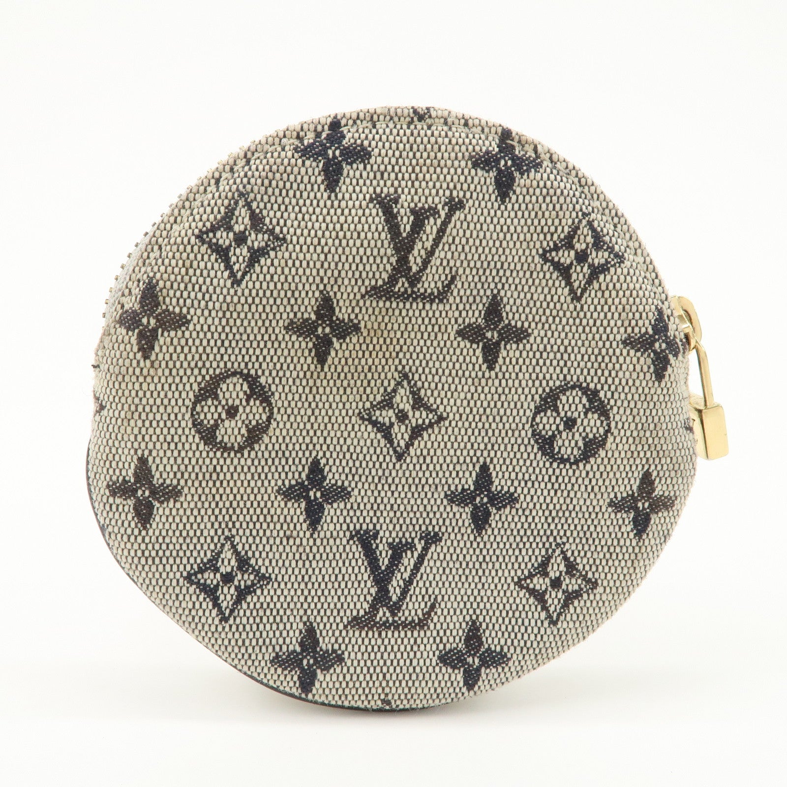 Louis Vuitton Monogram Mini Porte Monnaie Coin Case Blue M92640