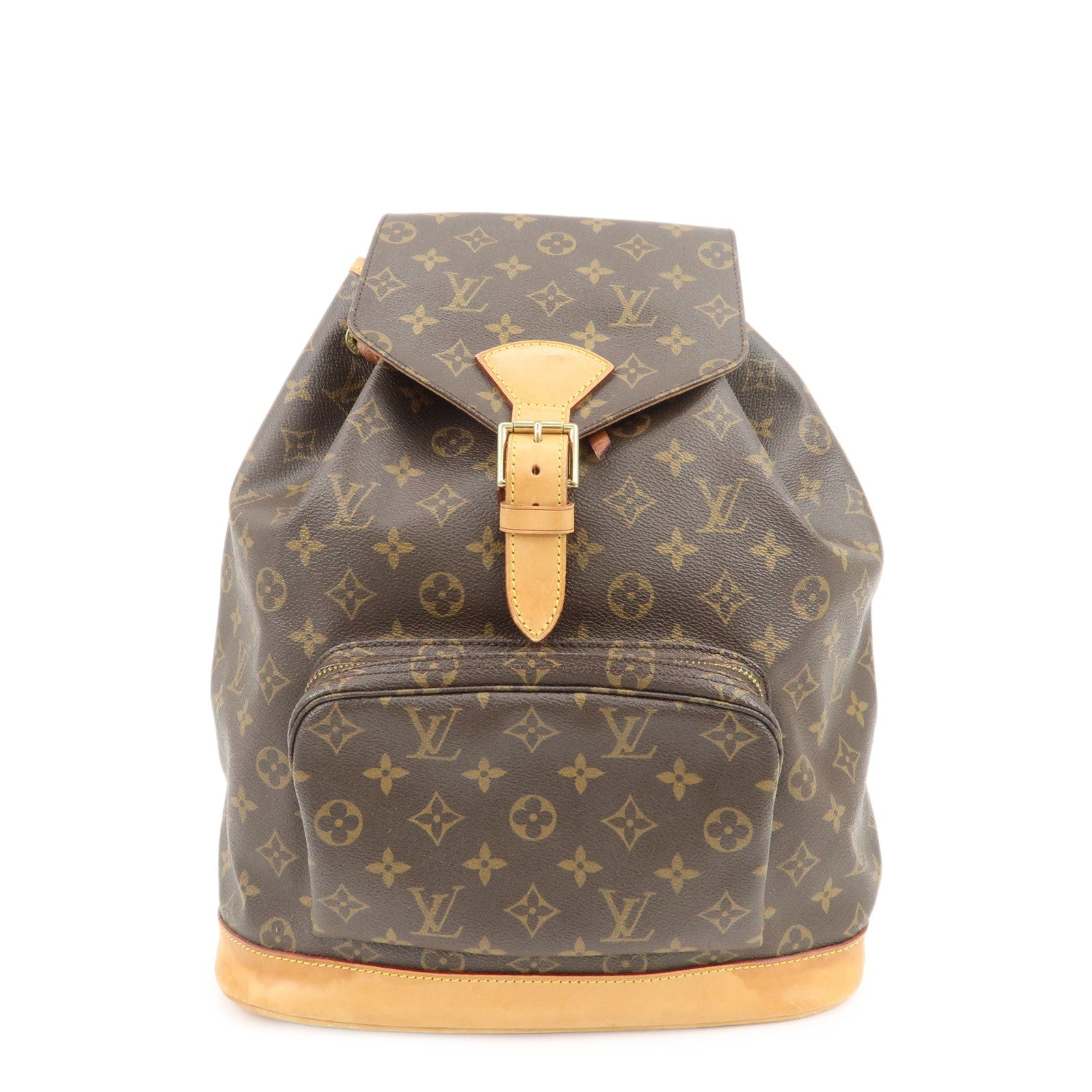 Louis Vuitton Monogram Montsouris GM Backpack Rucksack Brown M51135