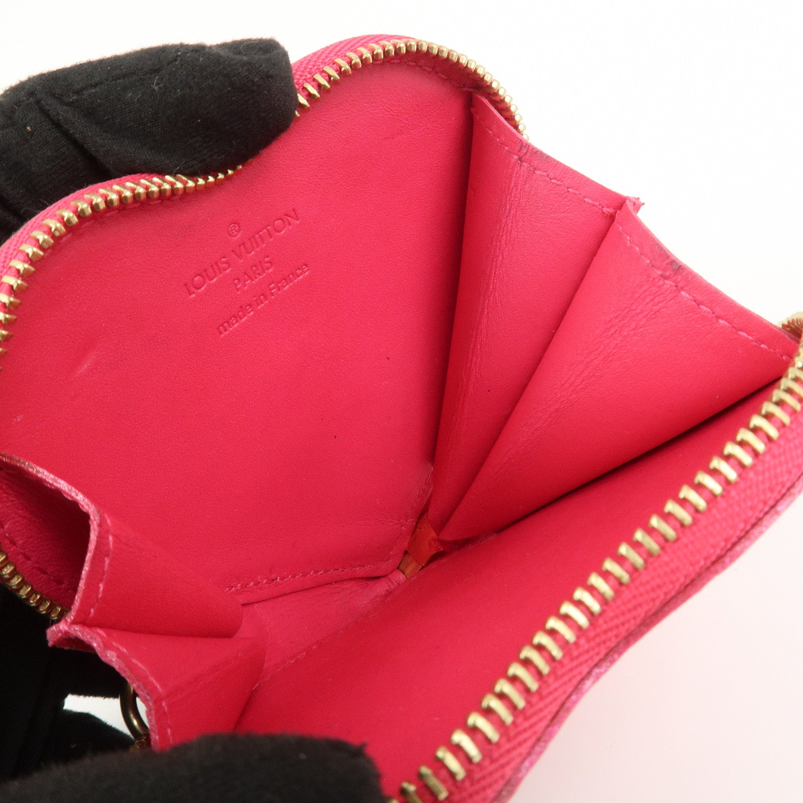 Louis Vuitton Monogram Vernis Porte Monnaie Coeur Coin Case M93657