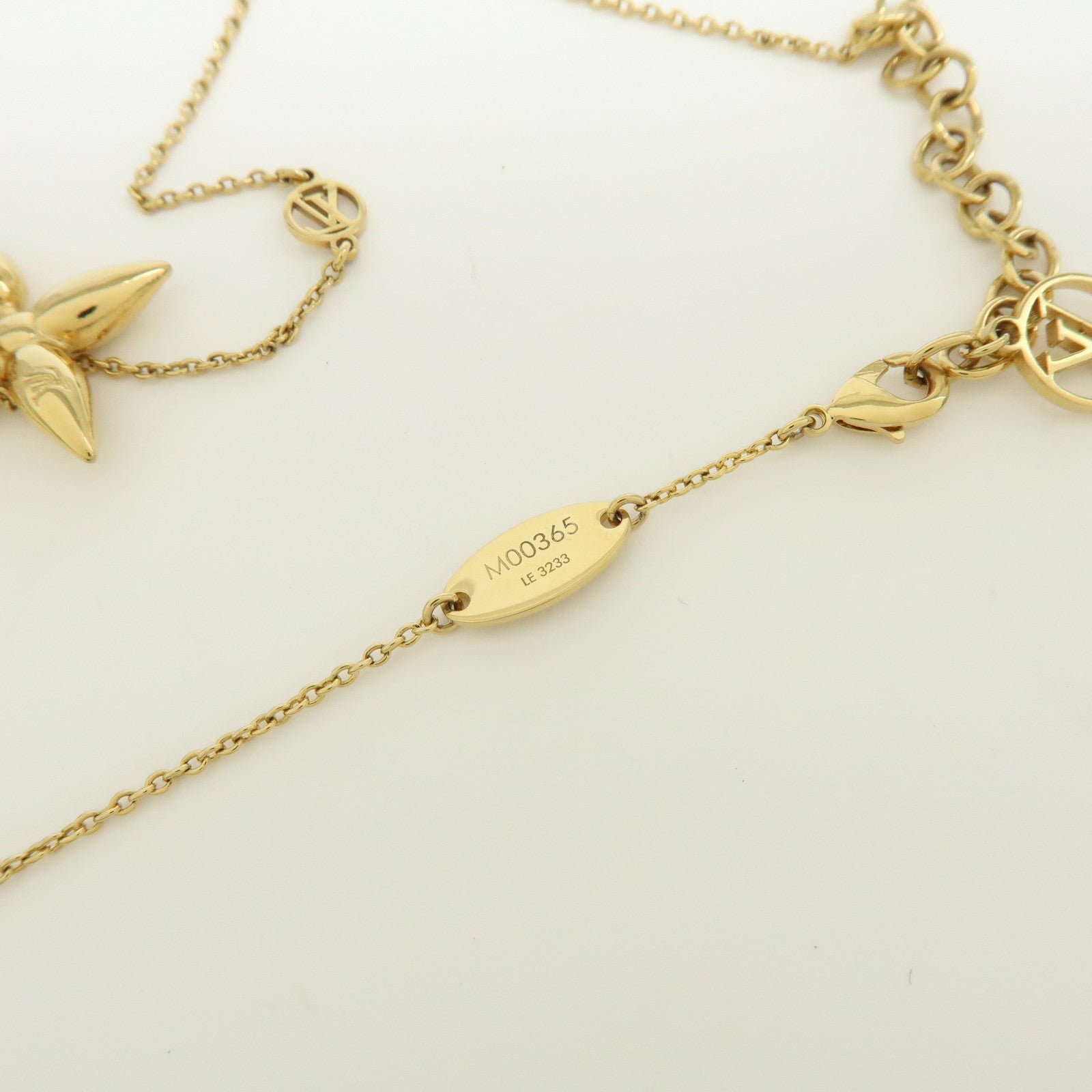 Louis Vuitton Collier Louisette Monogram Flower Necklace M00365