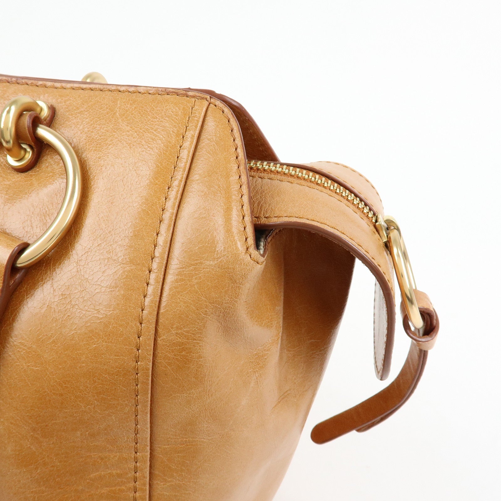 Chloe See by Chloe Page 2Way Bag Shoulder Bag Hand Bag Brown