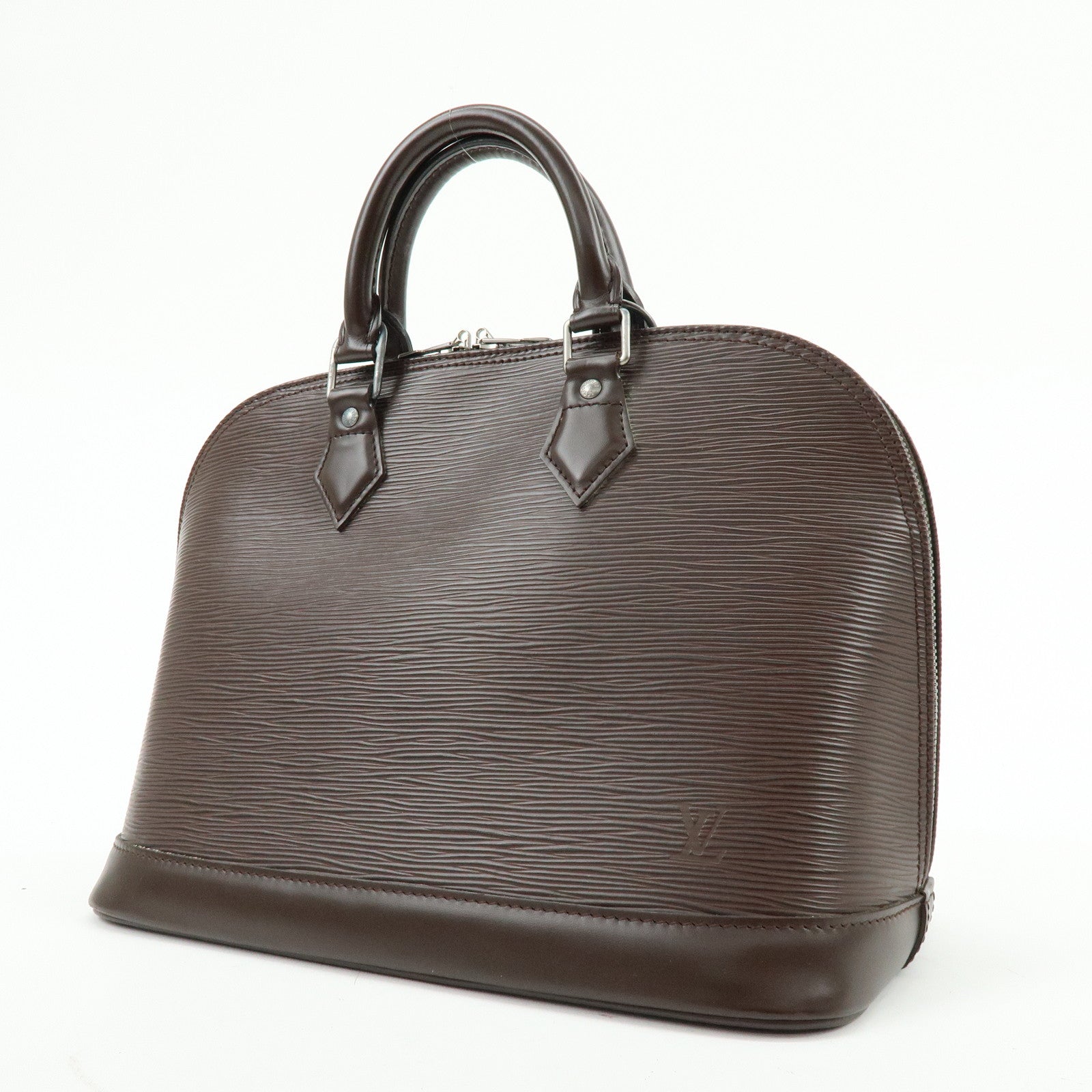 Louis Vuitton Epi Leather Alma Hand Bag Mocha Brown M5214D