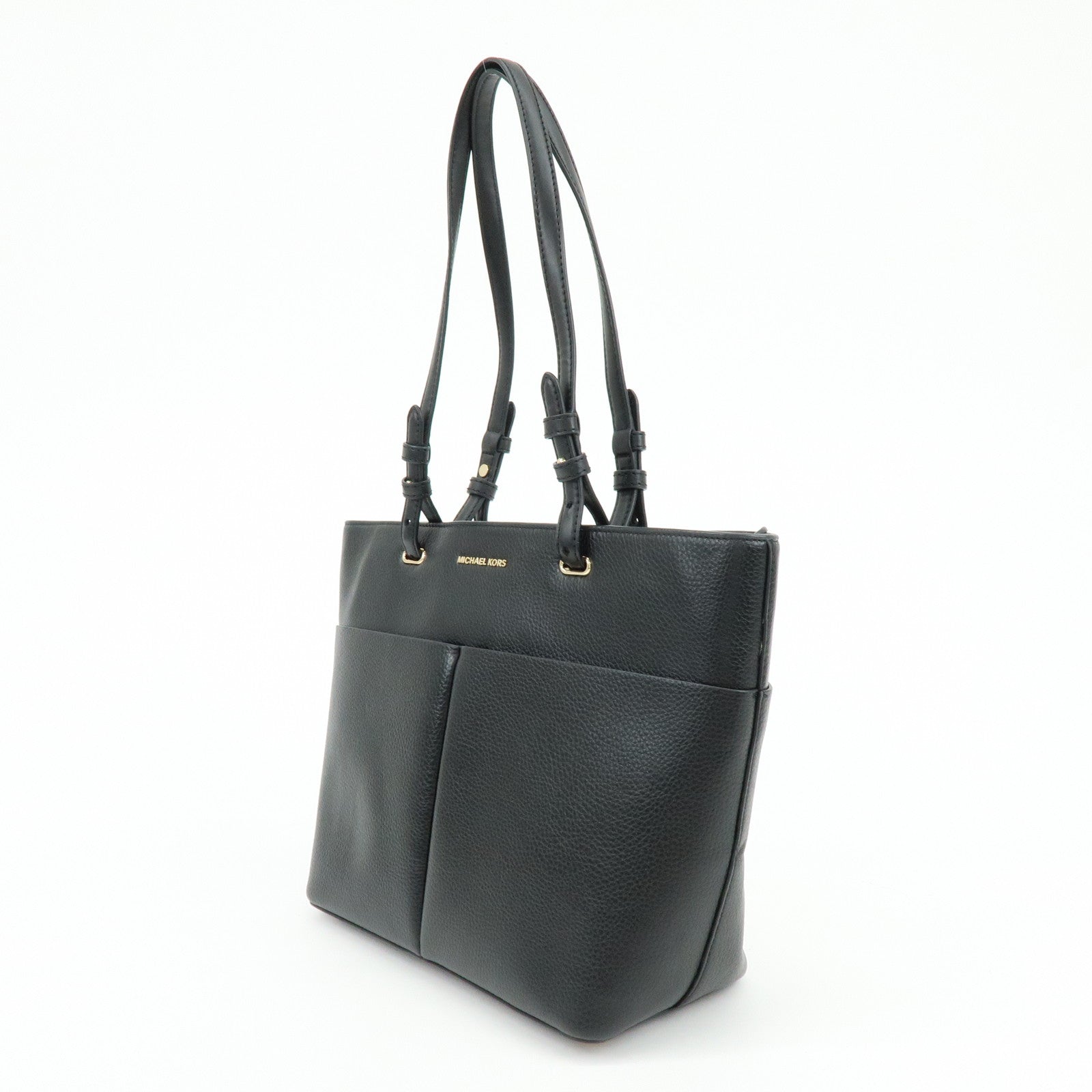 MICHAEL KORS Bedford Leather Shoulder Bag Tote Bag Black