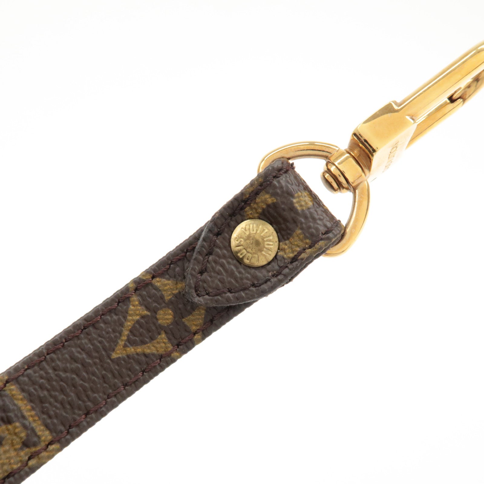 Louis Vuitton Monogram Canvas Shoulder Strap120cm Brown J75010 Used