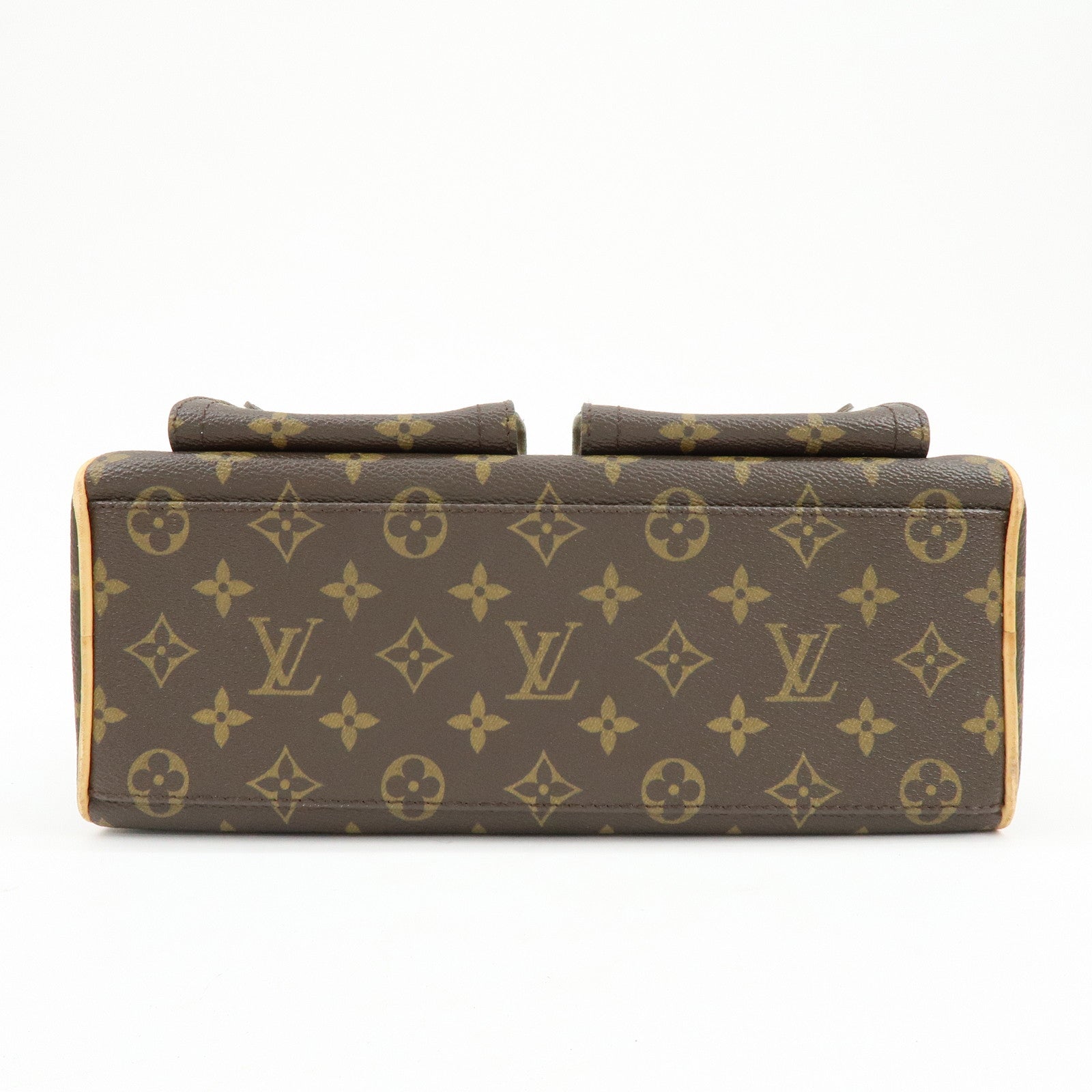 Louis Vuitton Monogram Manhattan PM Hand Bag Brown M40026