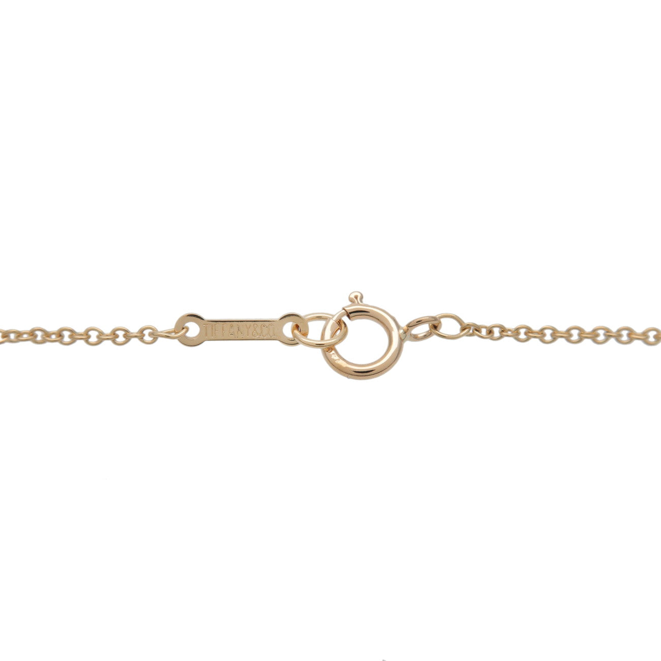 Tiffany&Co. Bean Necklace Small K18YG 750YG Yellow Gold