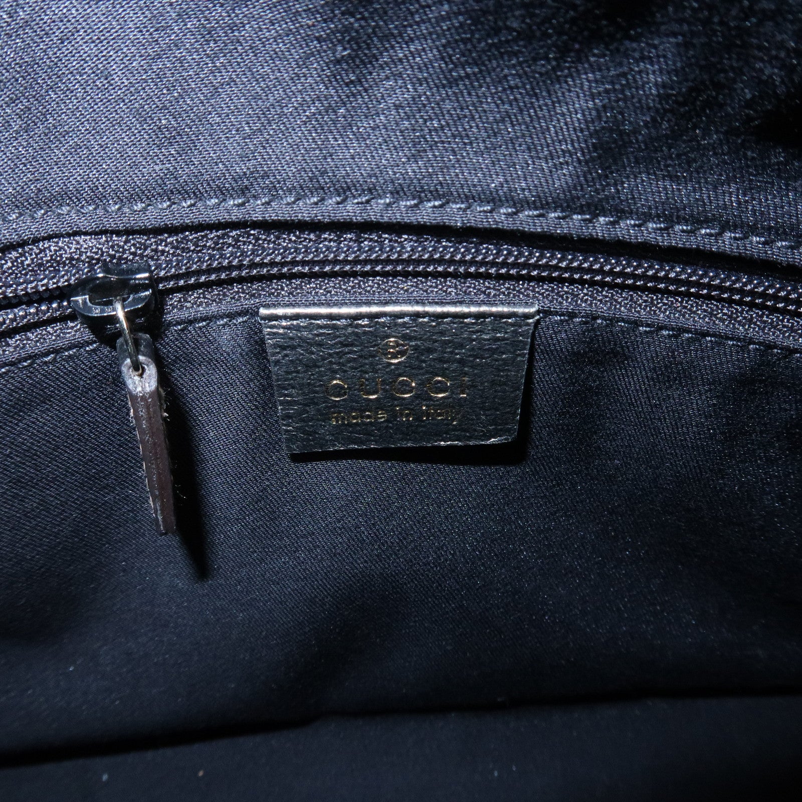 GUCCI Abbey GG Canvas Leather Mini Boston Bag Beige Silver 130942 Used