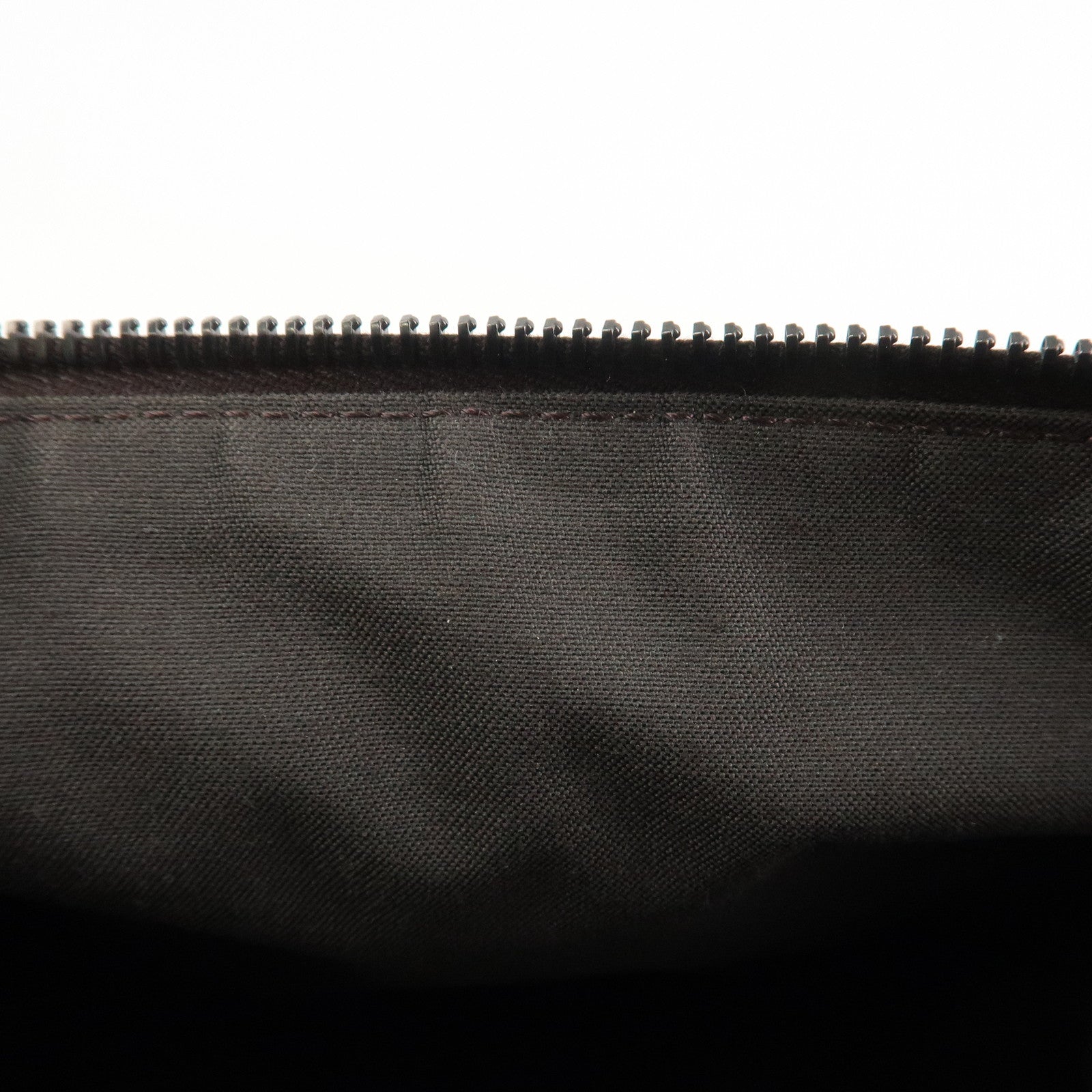 FENDI Zucchino Canvas Leather Hand Bag Boston Bag Brown 8BL068