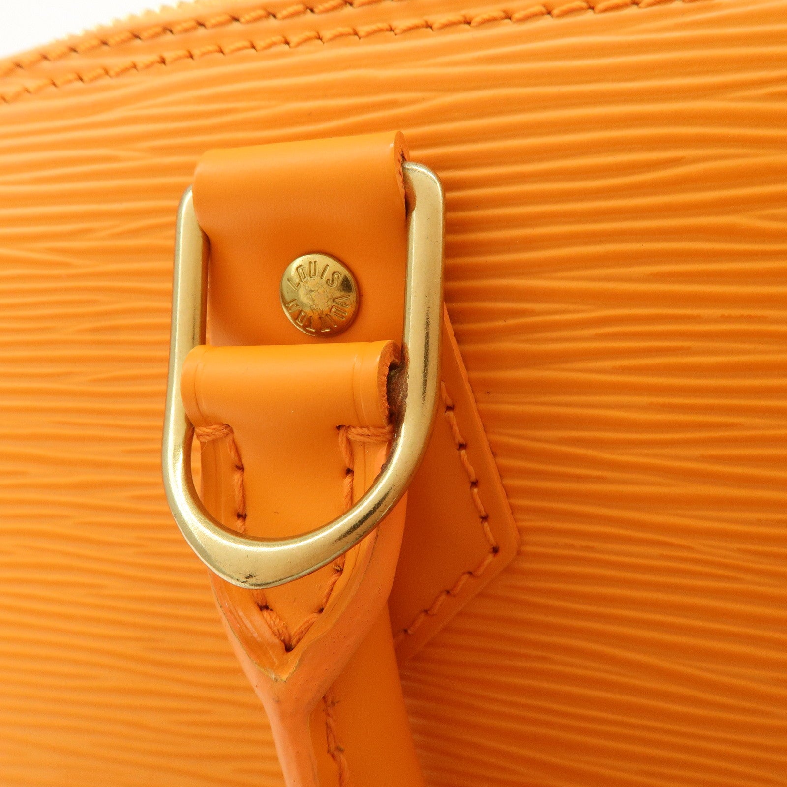 Louis Vuitton Epi Alma Hand Bag Mandarin Orange M5124H