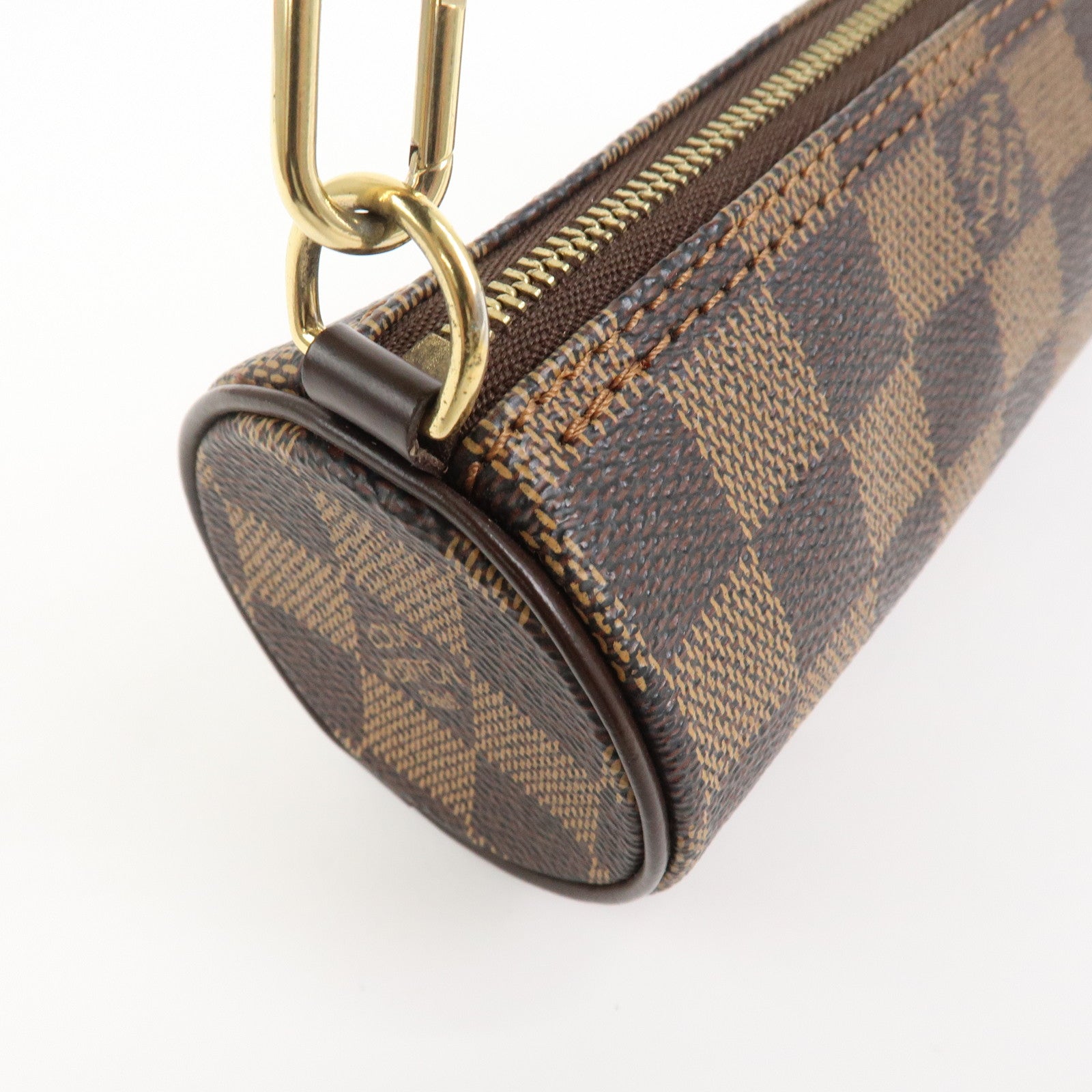 Louis Vuitton Damier Ebene Mini Pouch for Papillon Bag Brown