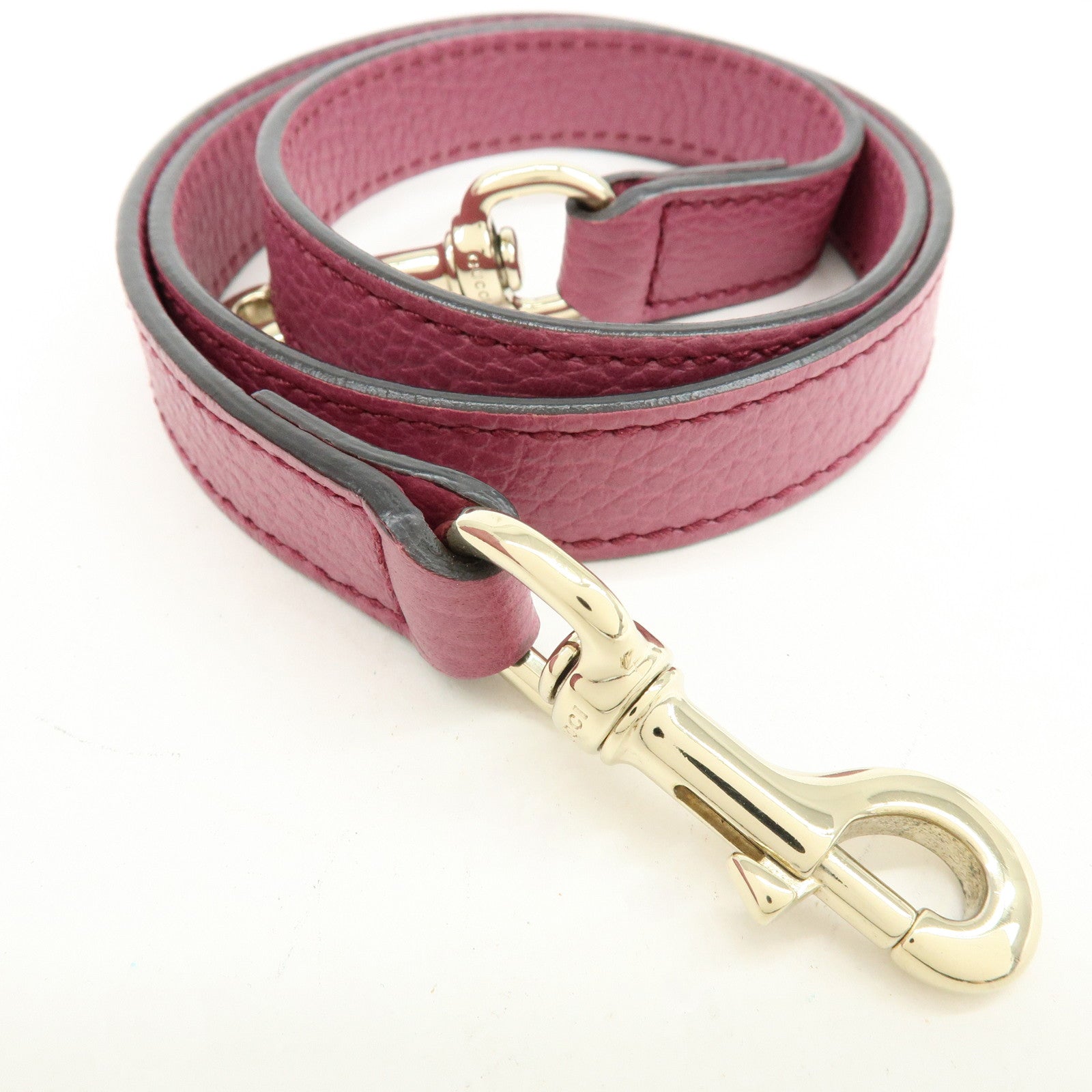 GUCCI Logo Leather 2Way Bag Hand Bag Shoulder Bag Pink 391987