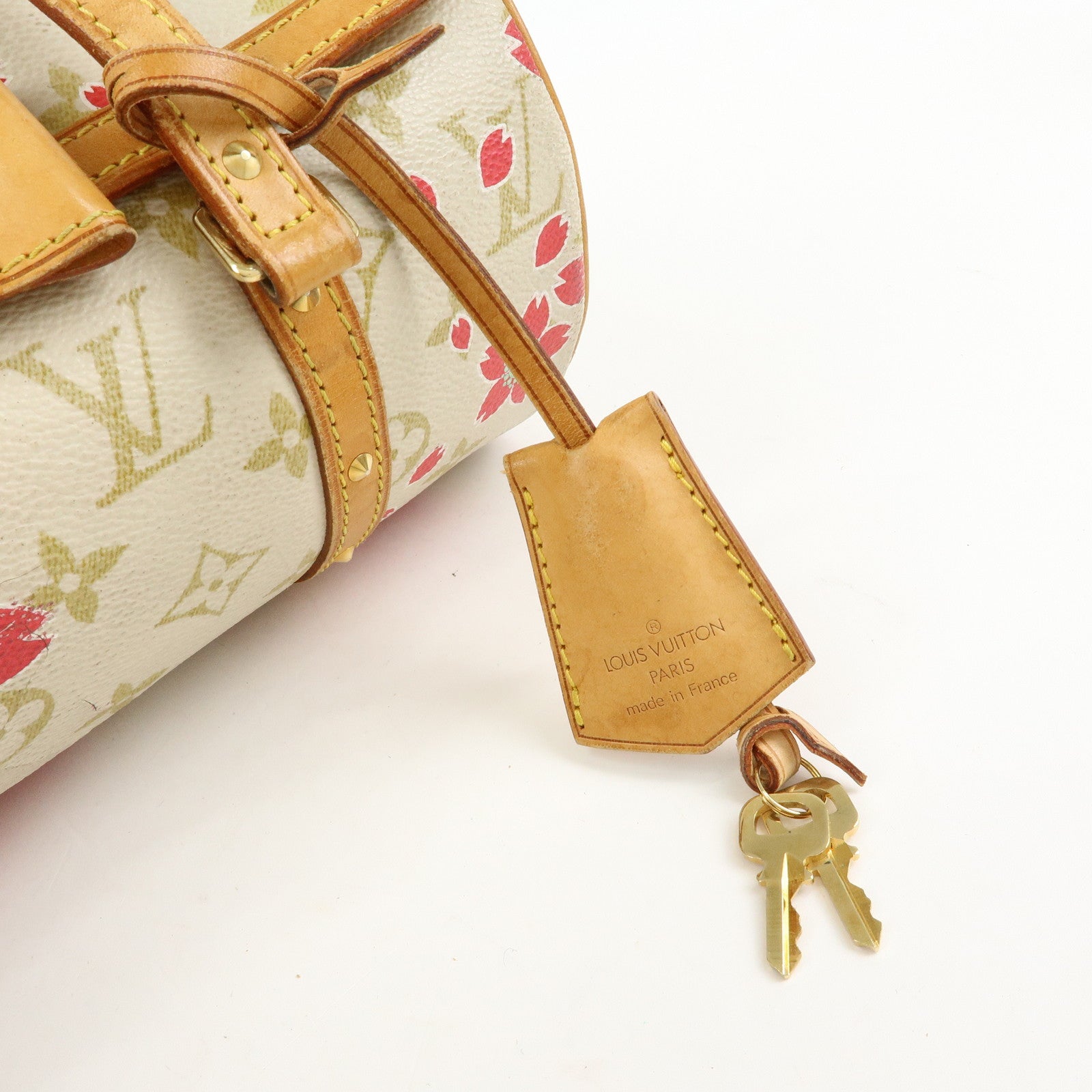 Louis Vuitton Monogram Cherry Blossom Papillon 26 Hand Bag M92011