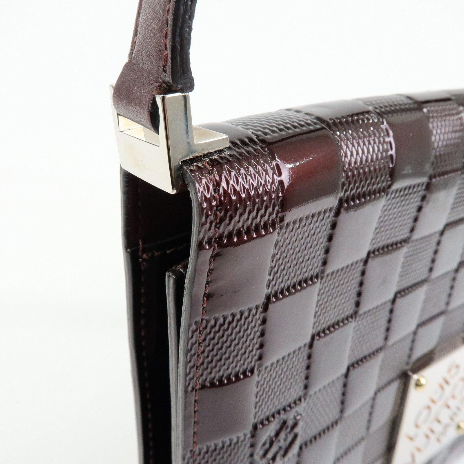 Louis Vuitton Damier Vernis Cabaret Shoulder Bag Bordeaux M92124