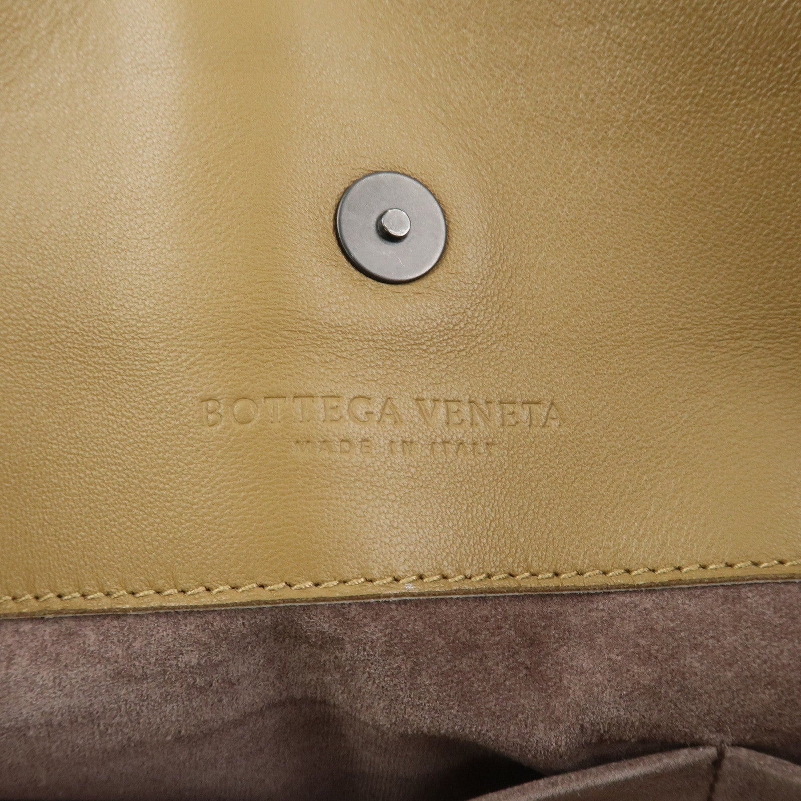 BOTTEGA VENETA Intrecciato Nappa Leather Shoulder Tote Bag Brown
