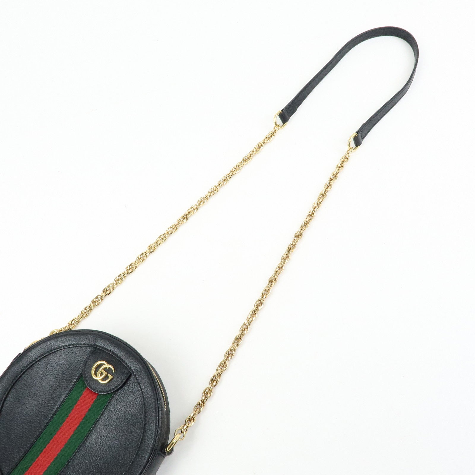 GUCCI Ophidia Sherry GG Marmont Mini Round Shoulder Bag 550618