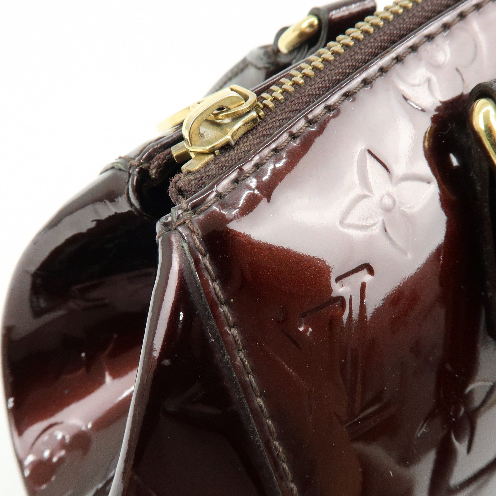 Louis Vuitton Monogram Vernis Leather Sherwood PM Hand Bag M91493