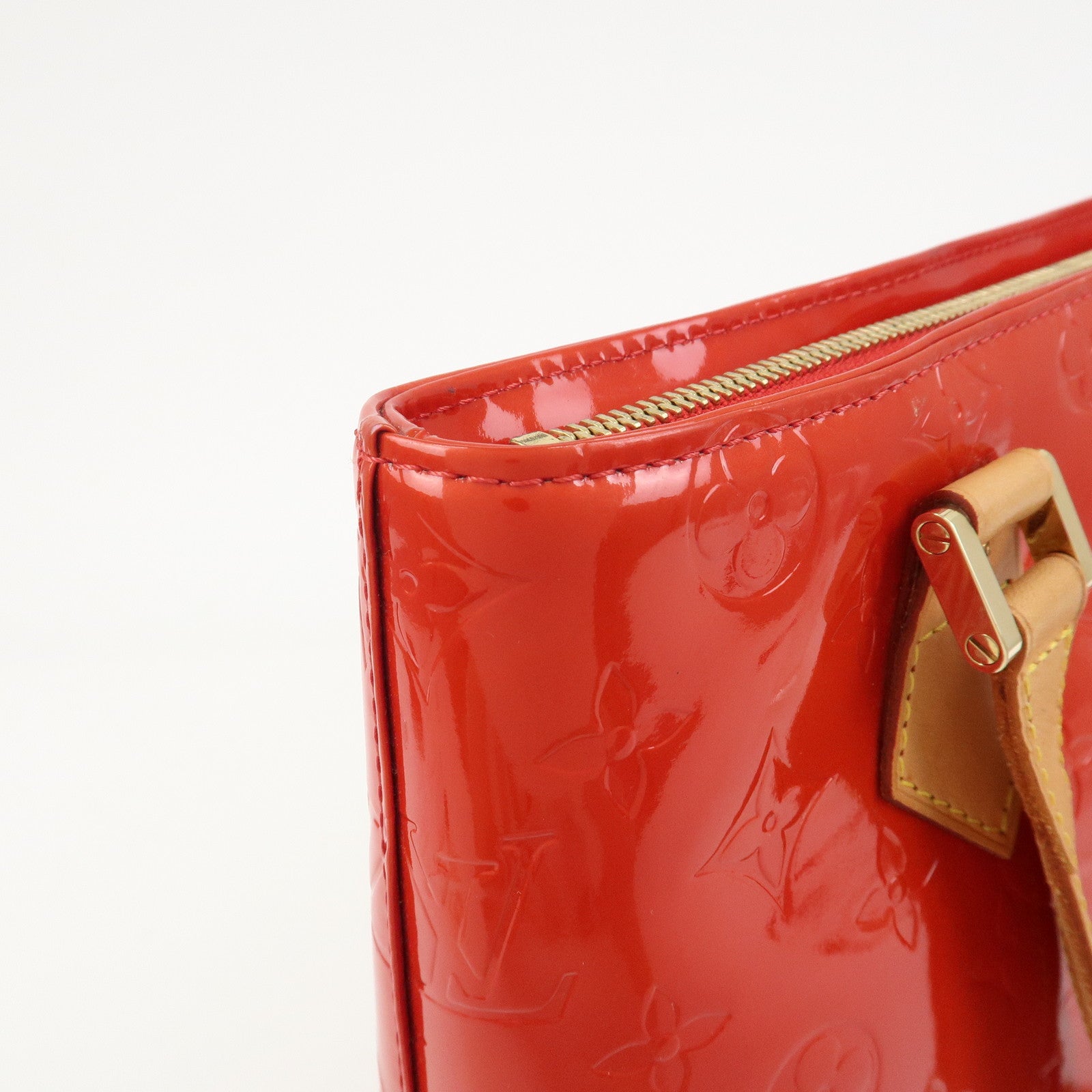Louis Vuitton Monogram Vernis Leather Houston Hand Bag RougeM91092