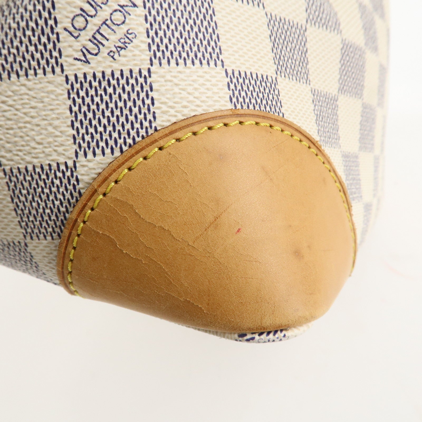 Louis Vuitton Damier Azur Hampstead PM Hand Bag Ivory N51207 Used