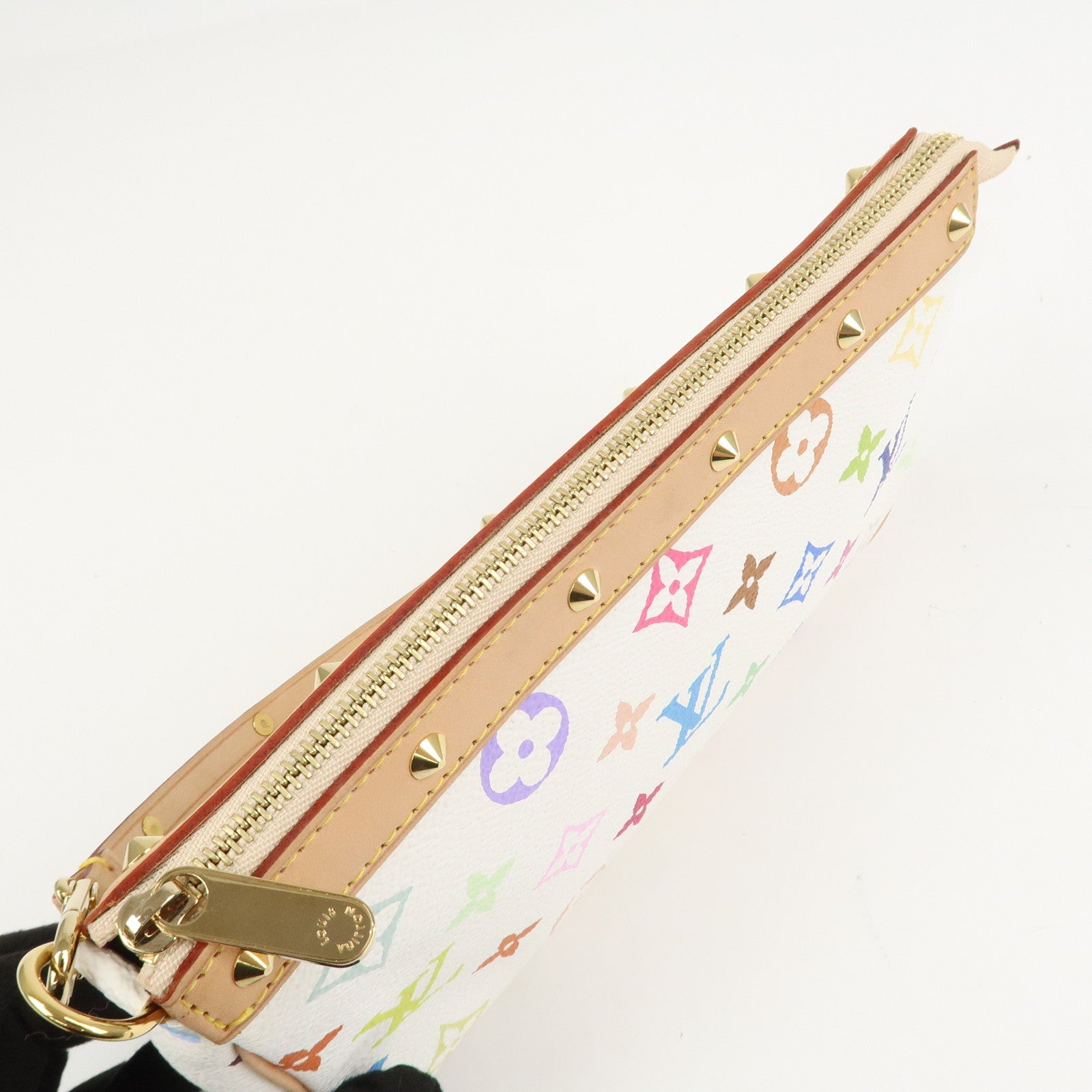 Louis Vuitton Monogram Multicolor Pochette Accessoires Blanc M92649