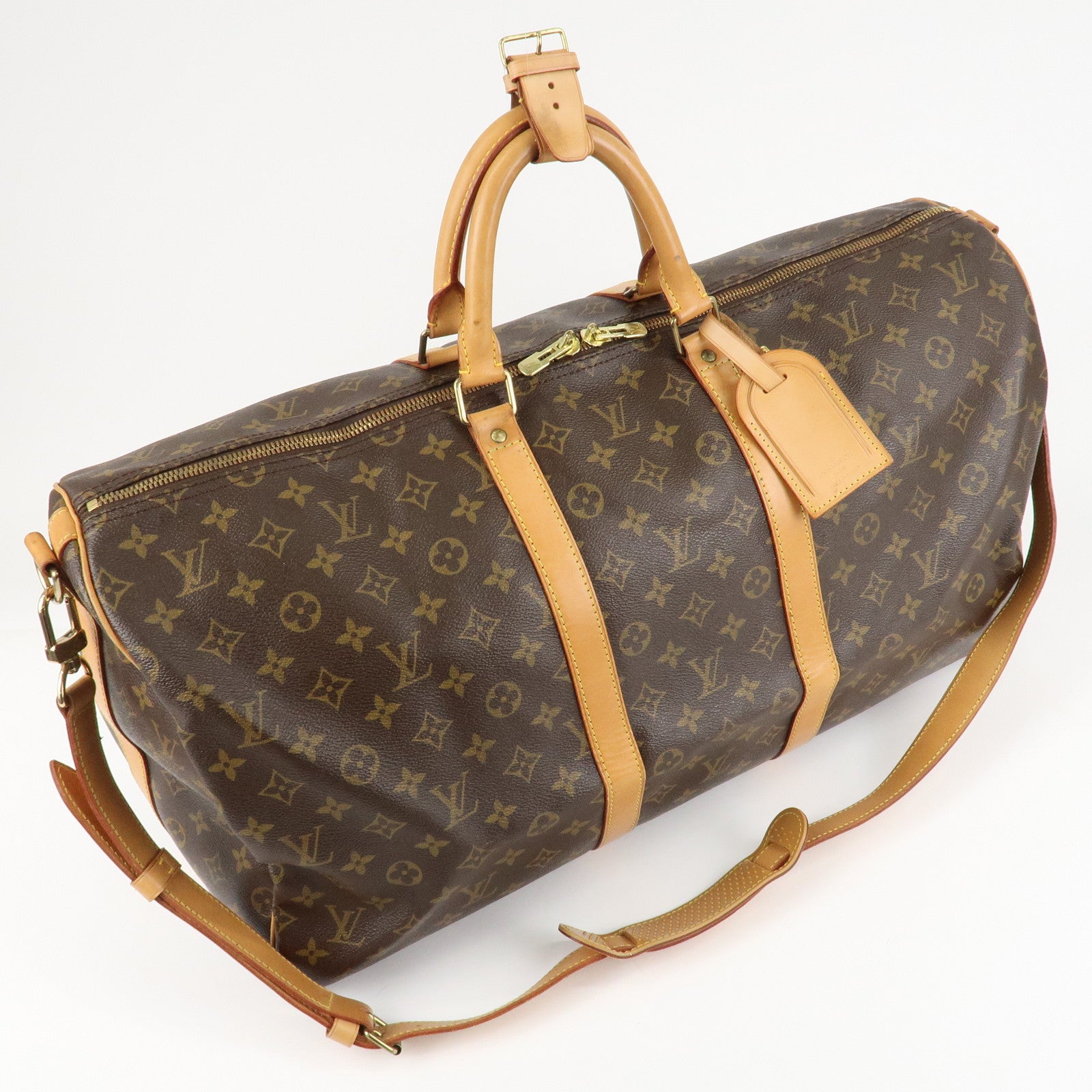 Louis Vuitton Monogram Keep All Bandouliere 55 Boston Bag M41414 Used