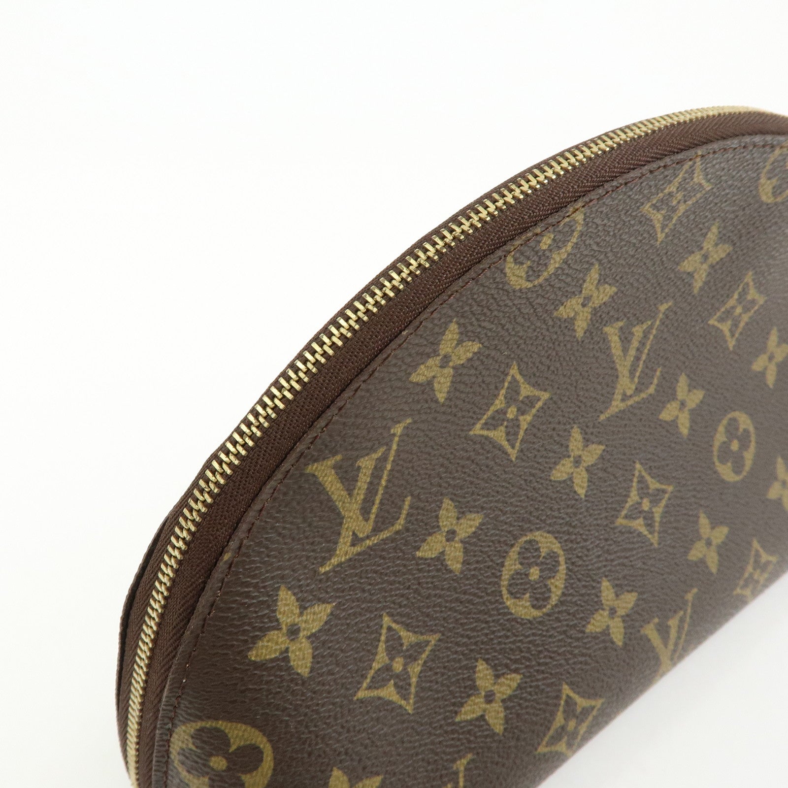 Louis Vuitton Monogram Trousse Demi Ronde Pouch Makeup Bag M47520